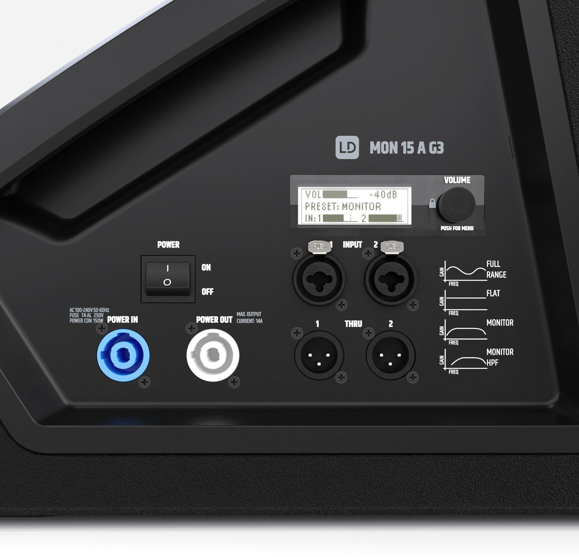 LD Systems MON 15 A G3 - 15" Active Stage Monitor - LDMON15AG3-LDMON15AG3_Side_Close.jpg