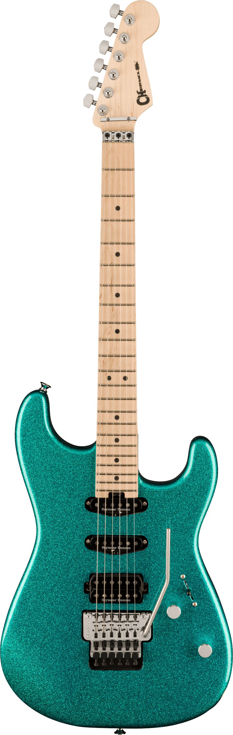 Charvel Pro-Mod San Dimas Style 1 HSS FR M Electric Guitar in Aqua Flake - 2965033513-2965033513_cha_ins_frt_1_rr.jpg