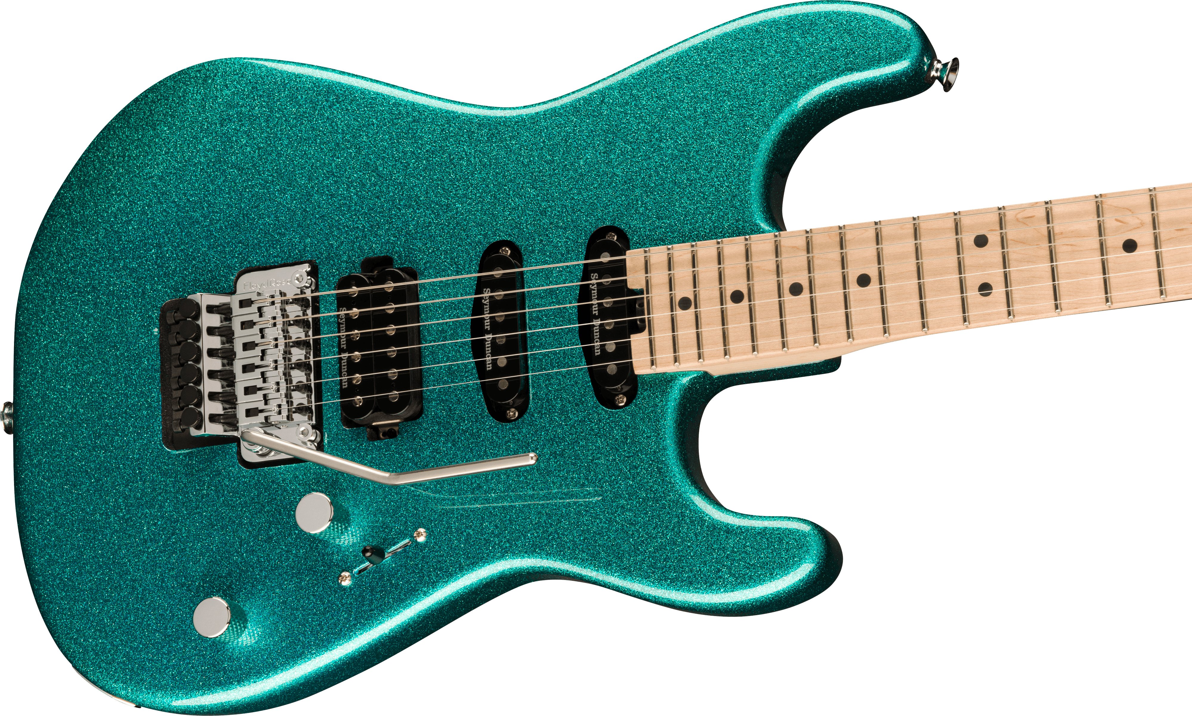 Charvel Pro-Mod San Dimas Style 1 HSS FR M Electric Guitar in Aqua Flake - 2965033513-2965033513_cha_ins_cbr_1_nr.jpg
