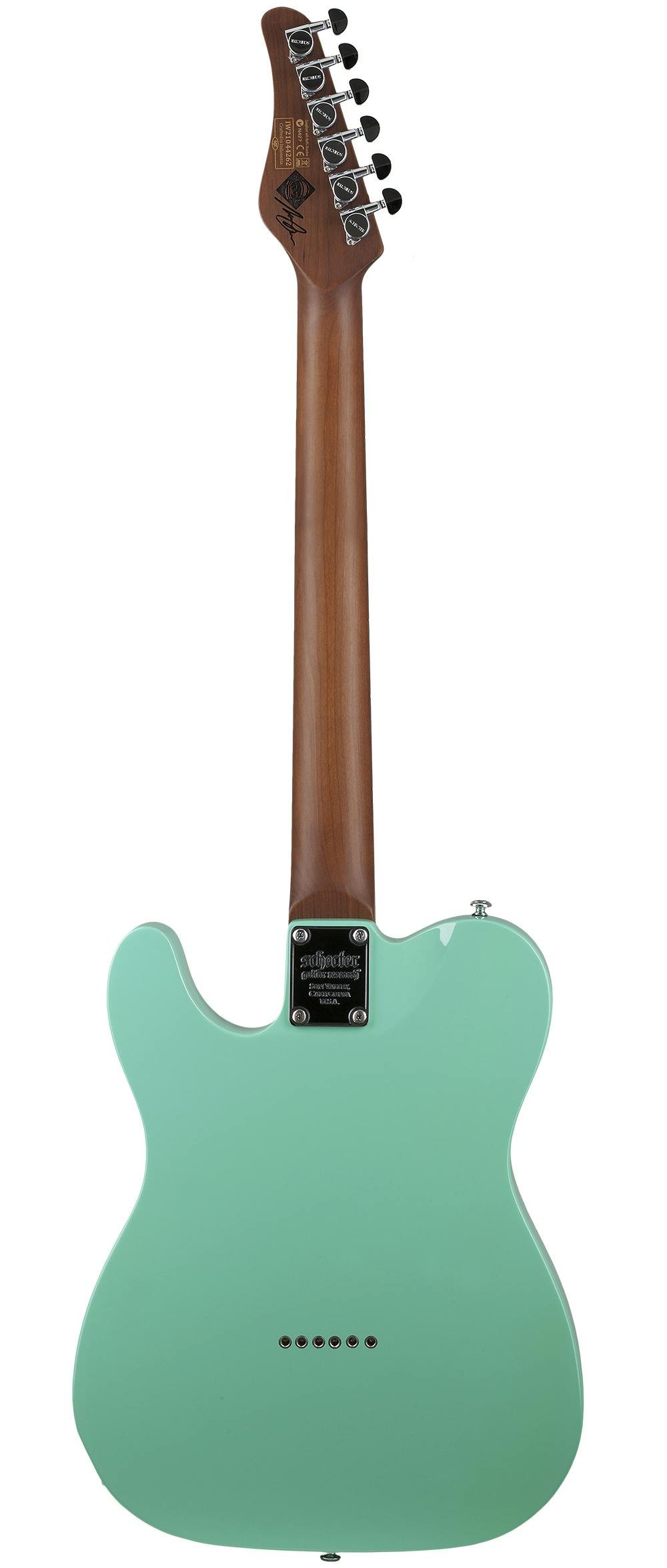 Schecter Nick Johnston PT Signature Electric Guitar in Atomic Green - 500366-Schecter-Nick-Johnston-PT-Atomic-Green-Back.jpg