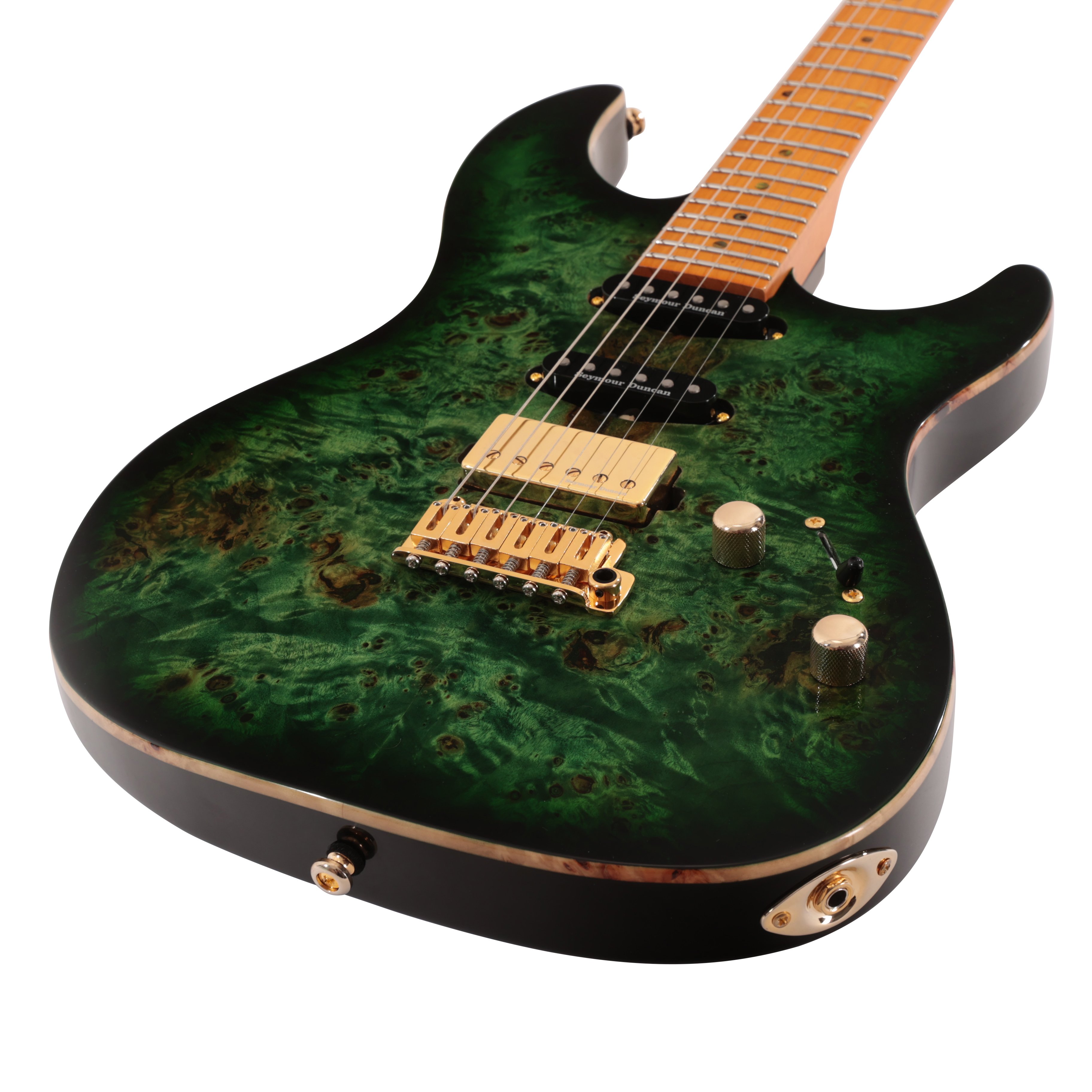 Sire Larry Carlton S10 HSS Electric Guitar in Transparent Green - S10TG (5).jpg