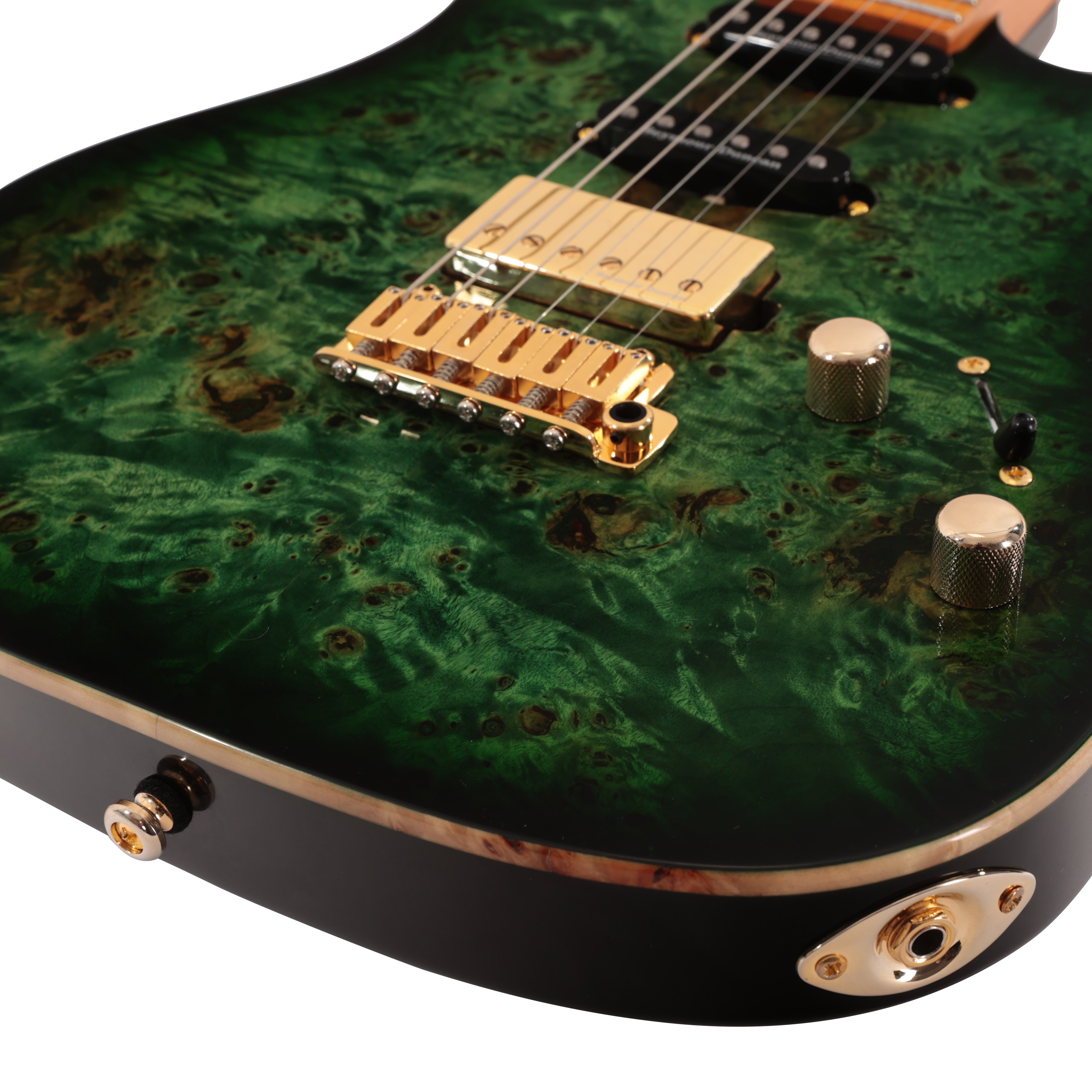 Sire Larry Carlton S10 HSS Electric Guitar in Transparent Green - S10TG (7).jpg