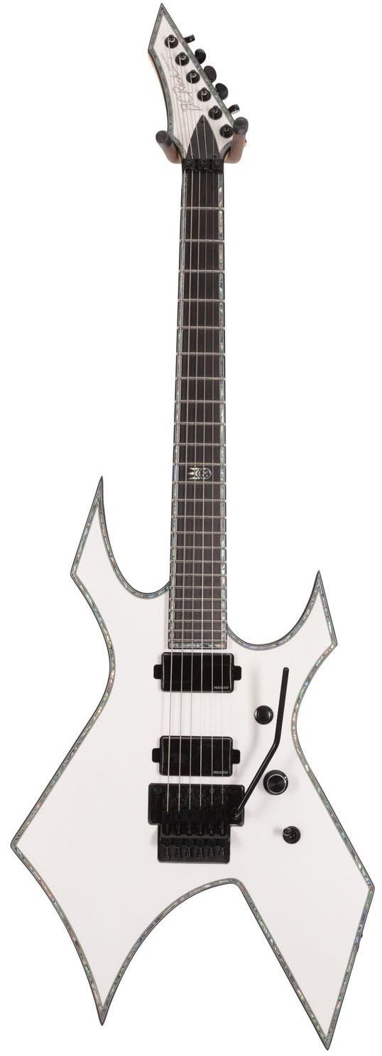 BC Rich Extreme Series Warlock Electric Guitar with Floyd Rose in Matte White - EXDLXWPW-BC-Rich-Extreme-Series-Warlock-Electric-Guitar-Floyd-Rose--Matte-White-Front.jpg