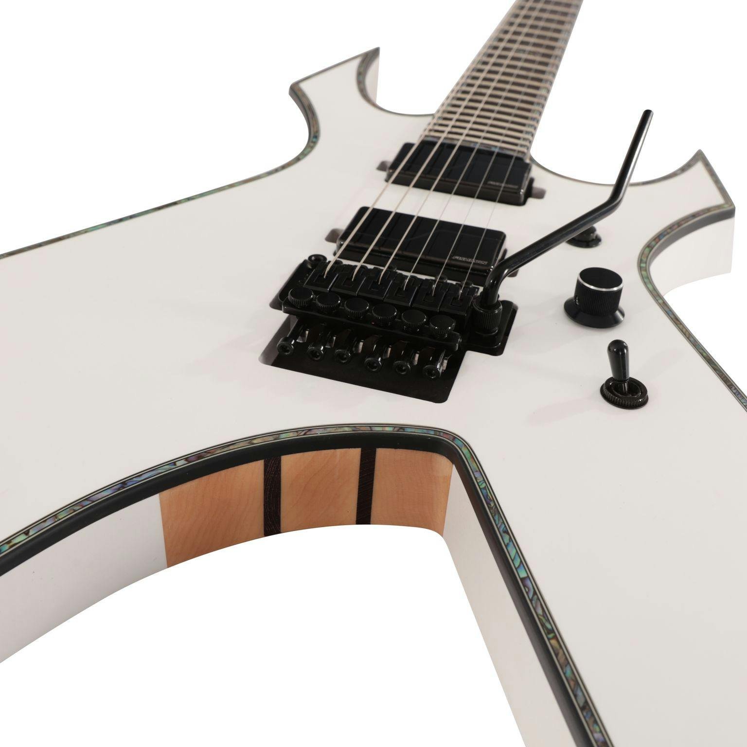 BC Rich Extreme Series Warlock Electric Guitar with Floyd Rose in Matte White - EXDLXWPW-BC-Rich-Extreme-Series-Warlock-Electric-Guitar-Floyd-Rose--Matte-White-Rest.jpg