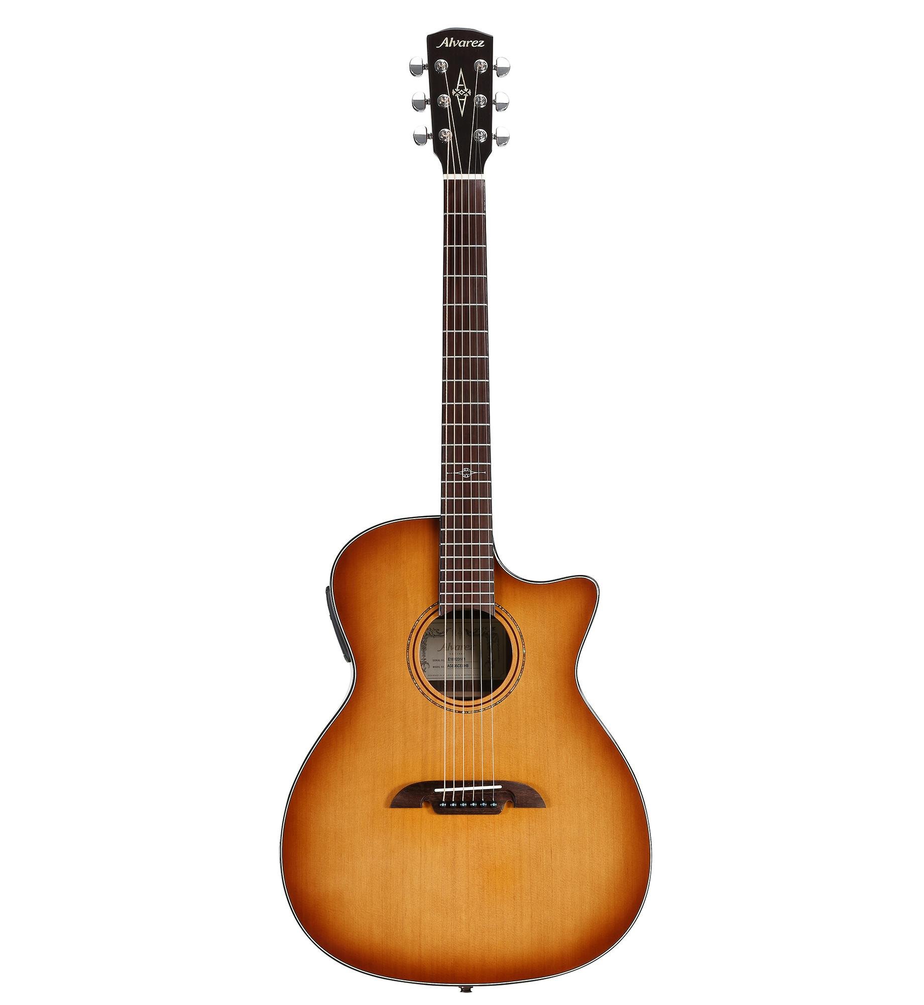 Alvarez Artist Elite AGE95CESHB Grand Auditorium Electro-Acoustic in Shadowburst - 320375-AGE95CESHB-Front.jpg