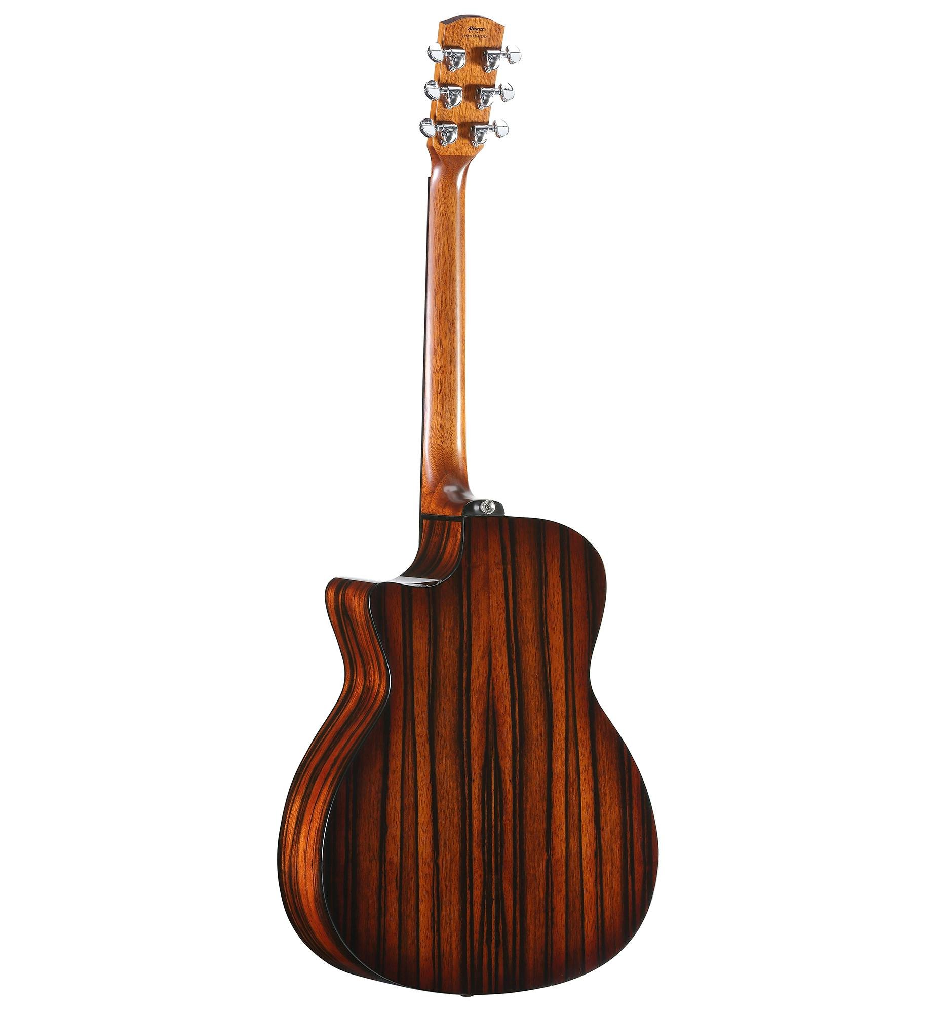 Alvarez Artist Elite AGE95CESHB Grand Auditorium Electro-Acoustic in Shadowburst - 320376-AGE95CESHB-Back-3_4.jpg