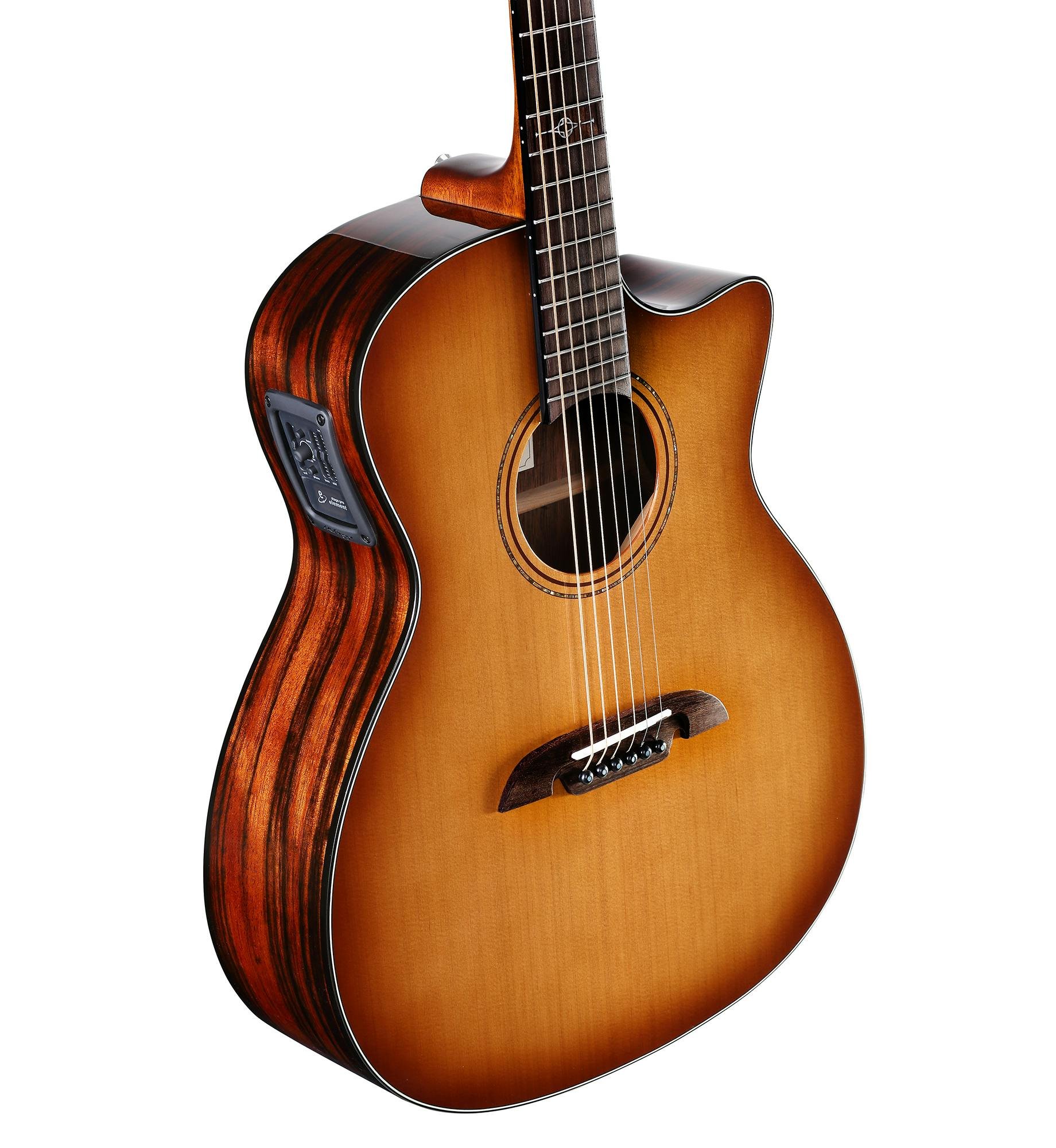 Alvarez Artist Elite AGE95CESHB Grand Auditorium Electro-Acoustic in Shadowburst - 320379-AGE95CESHB-Top-Down.jpg