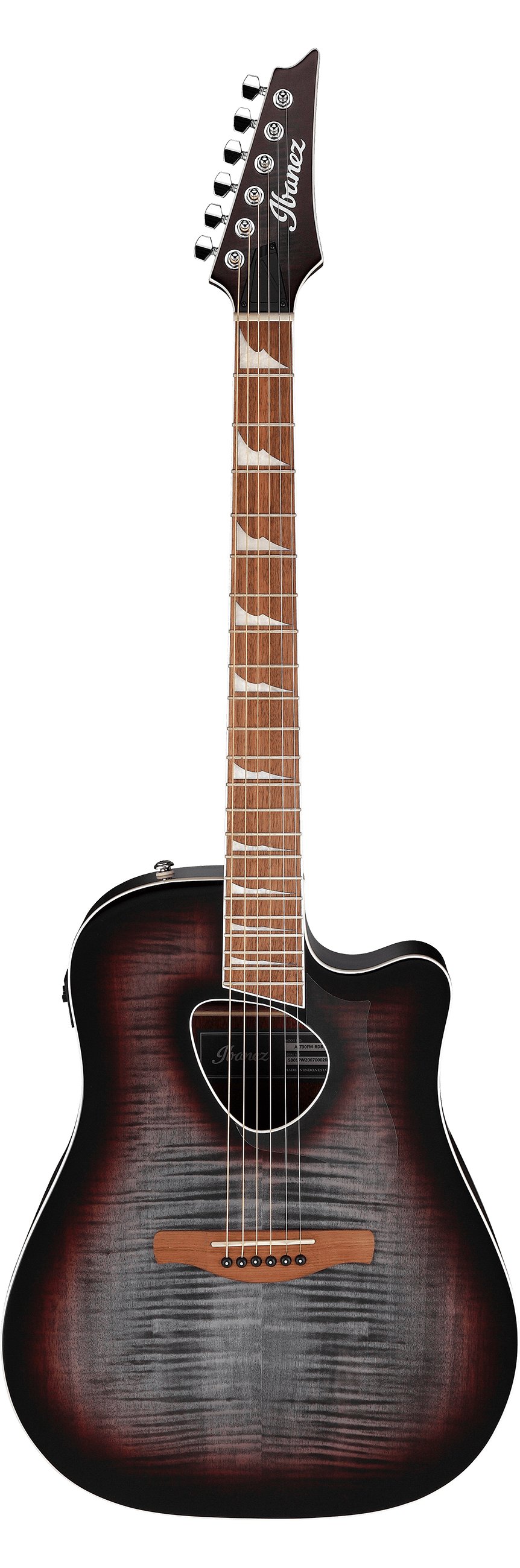 Ibanez Altstar Series Electro-Acoustic Flamed Maple Top Red Doom Burst High Gloss - ALT30FM-RDB-Ibanez-Altstar-Electro-Acoustic-Red-Doom-Burst-Front-Full.jpg