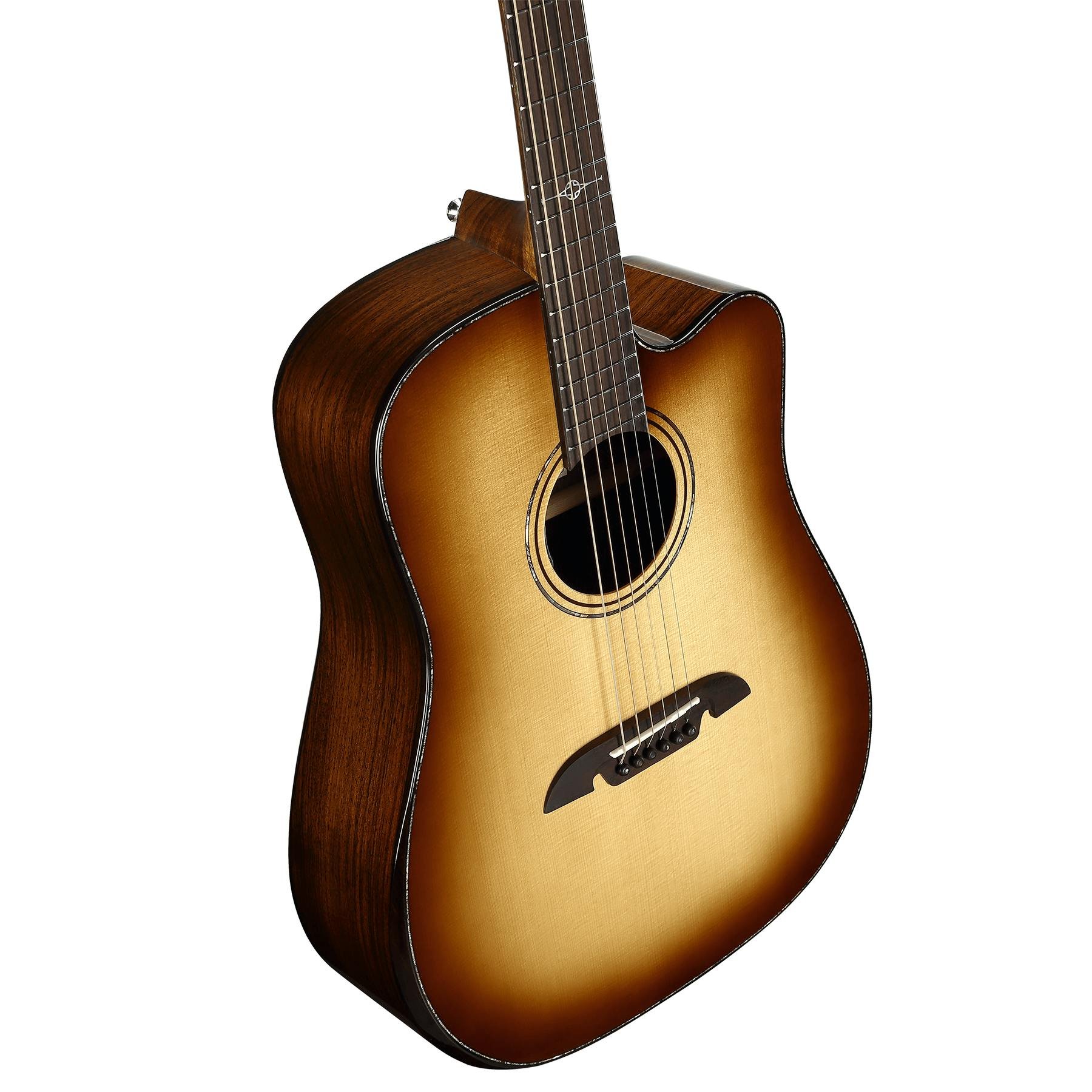 Alvarez Masterworks MDA70CE Dreadnought Electro-Acoustic in Shadowburst with Cutaway - MDA70CEHFARSHB-Alvarez-Masterworks-Dreadnought-Cutaway-Bevels-Spruce-top-Rosewood-back-Shadowburst-LR-Baggs-HiFi-Down.jpg