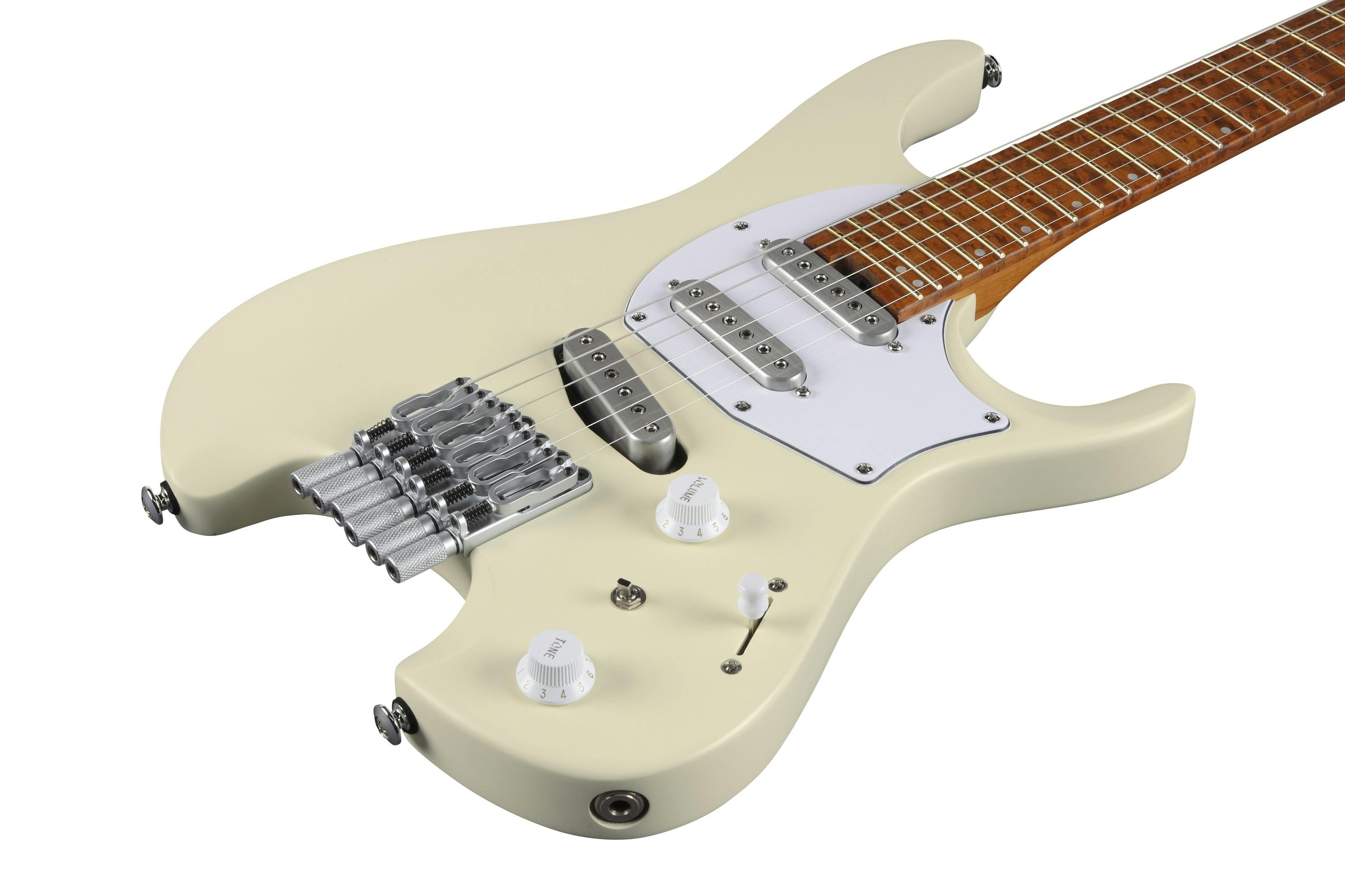 Ibanez ICHI10-VWM Q Series Ichika Nito Signature Headless Electric Guitar in Vintage White Matte - 446399-Ibanez-Q-Series-Ichika-Signature-Guitar-Vintage-White-Matte-Body-Angle.jpg