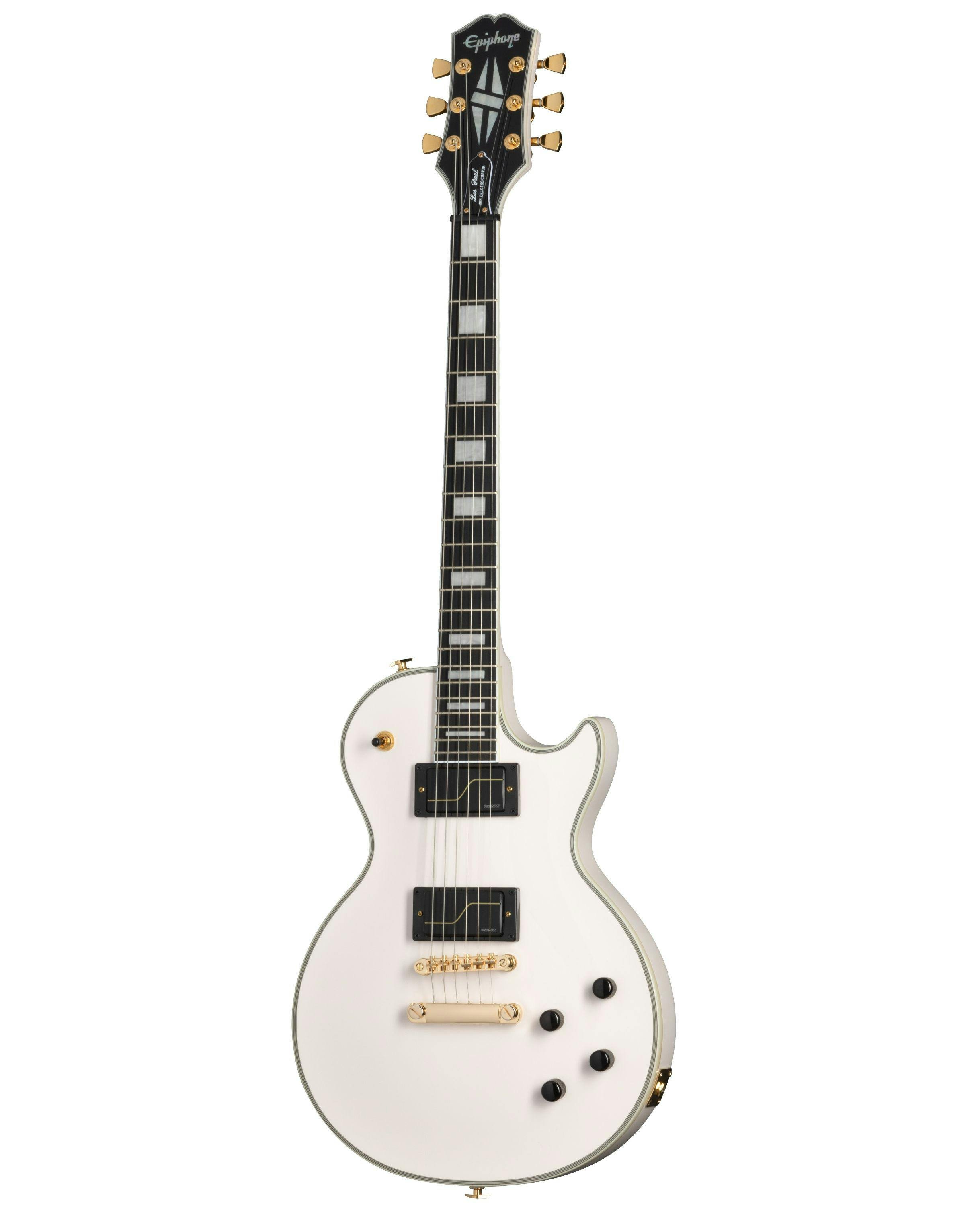 Epiphone Artist Matt Heafy Signature Les Paul Custom Origins Electric Guitar in Bone White - EILPCMKH6BWGH3-2.jpg