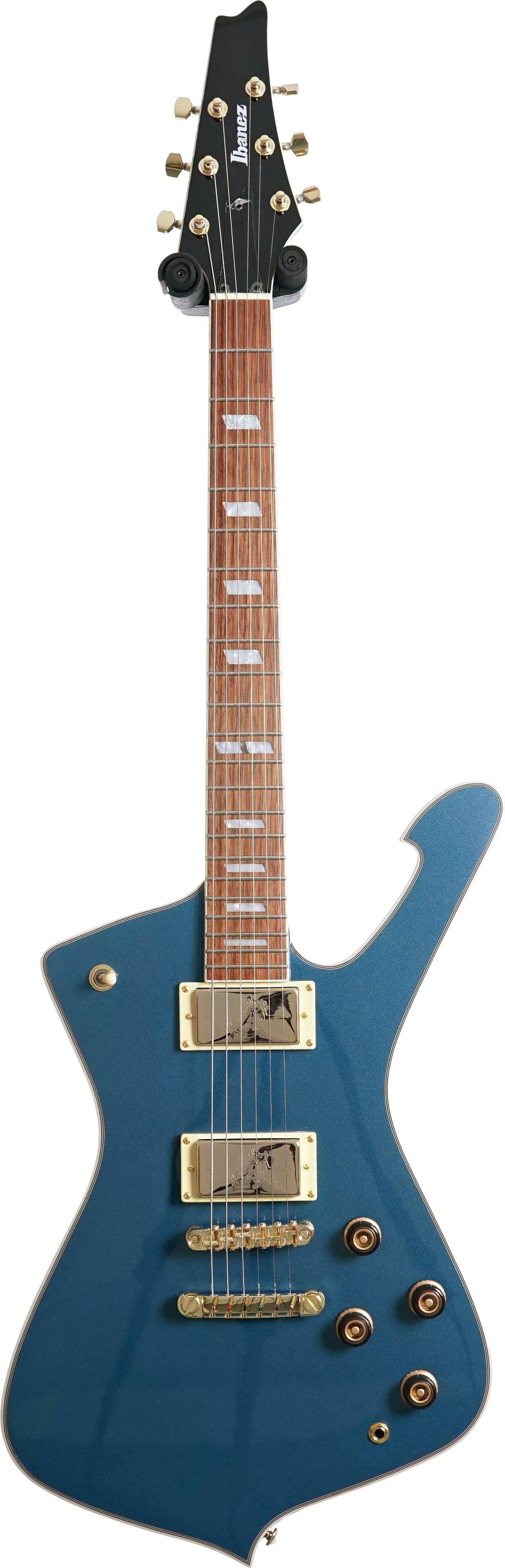 Ibanez IC420ABM Iceman Electric Guitar in Antique Blue Metallic