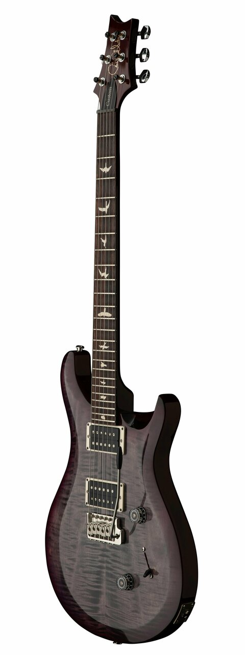 PRS S2 Custom 24 Electric Guitar in Faded Gray Black Purple Burst - C5M4F2HTIBTN55VGI-S2-Custom-24-Faded-Gray-Black-Purple-Burst_3quarter.jpg