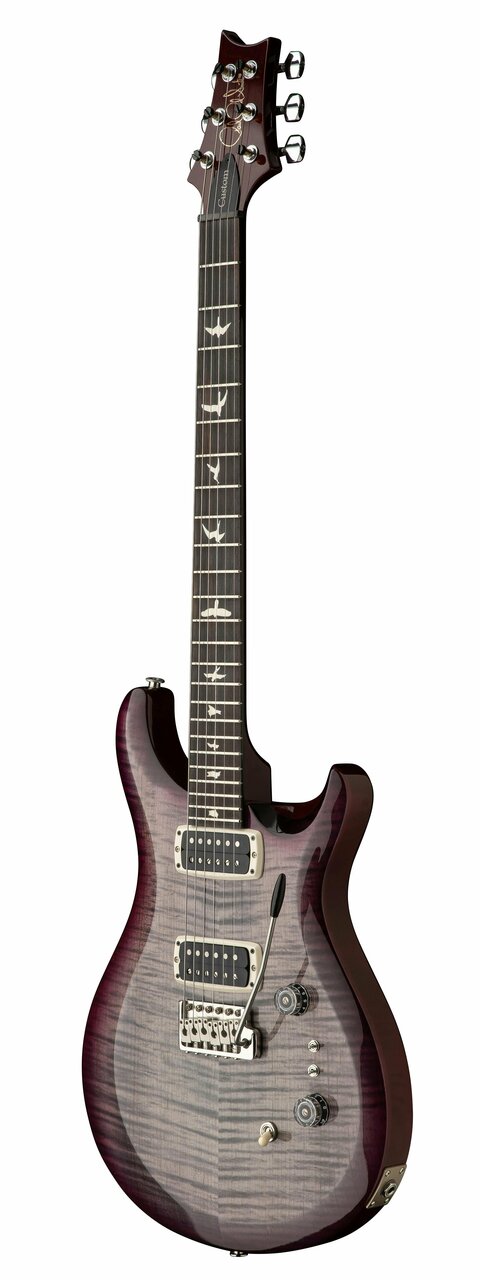 PRS S2 Custom 24-08 Electric Guitar in Faded Gray Black Purple Burst - C6M4F2HTIBTNBBAGI-S2-Custom-24-08-Faded-Gray-Purple-Burst_3quarter.jpg
