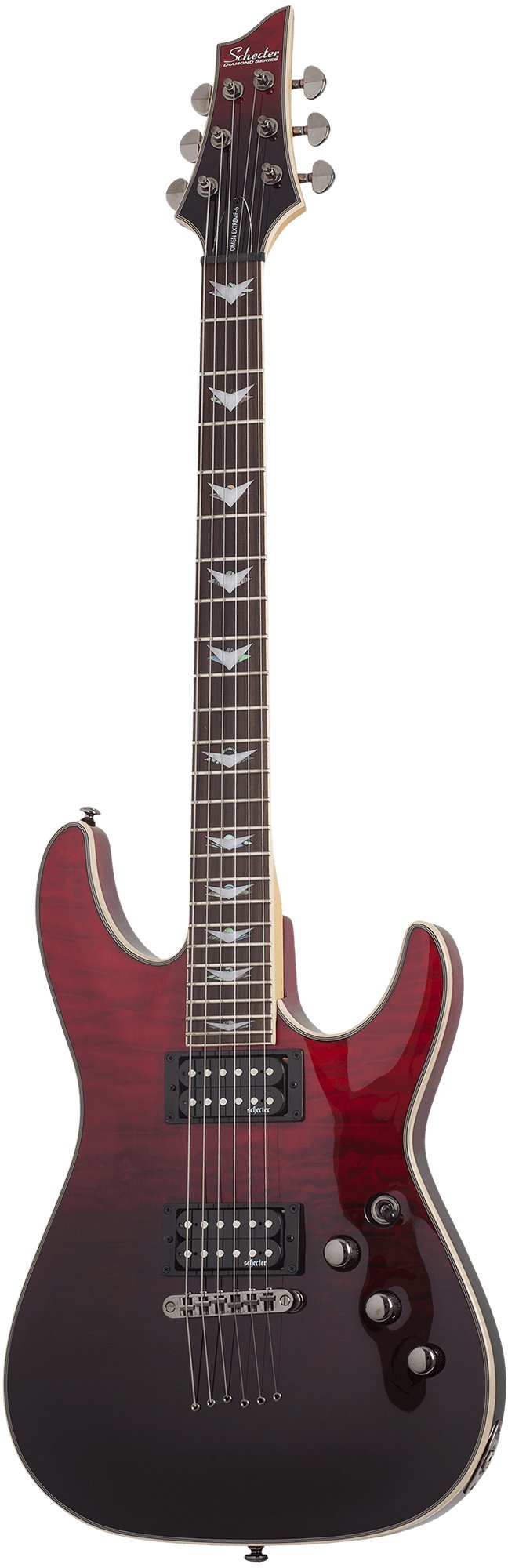 Schecter Omen Extreme-6 in Bloodburst Fade - Andertons Music Co.