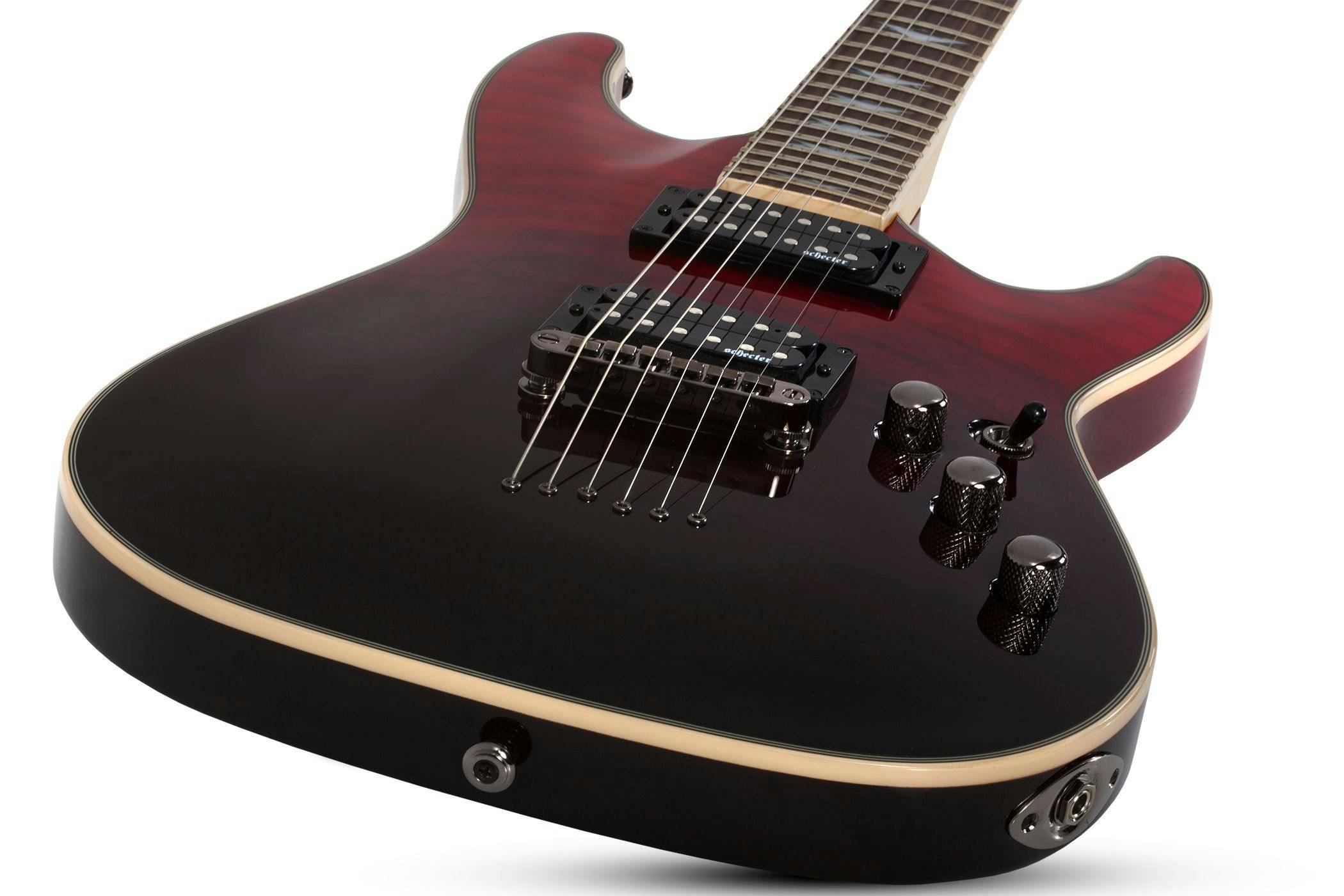 Schecter Omen Extreme-6 in Bloodburst Fade - Andertons Music Co.