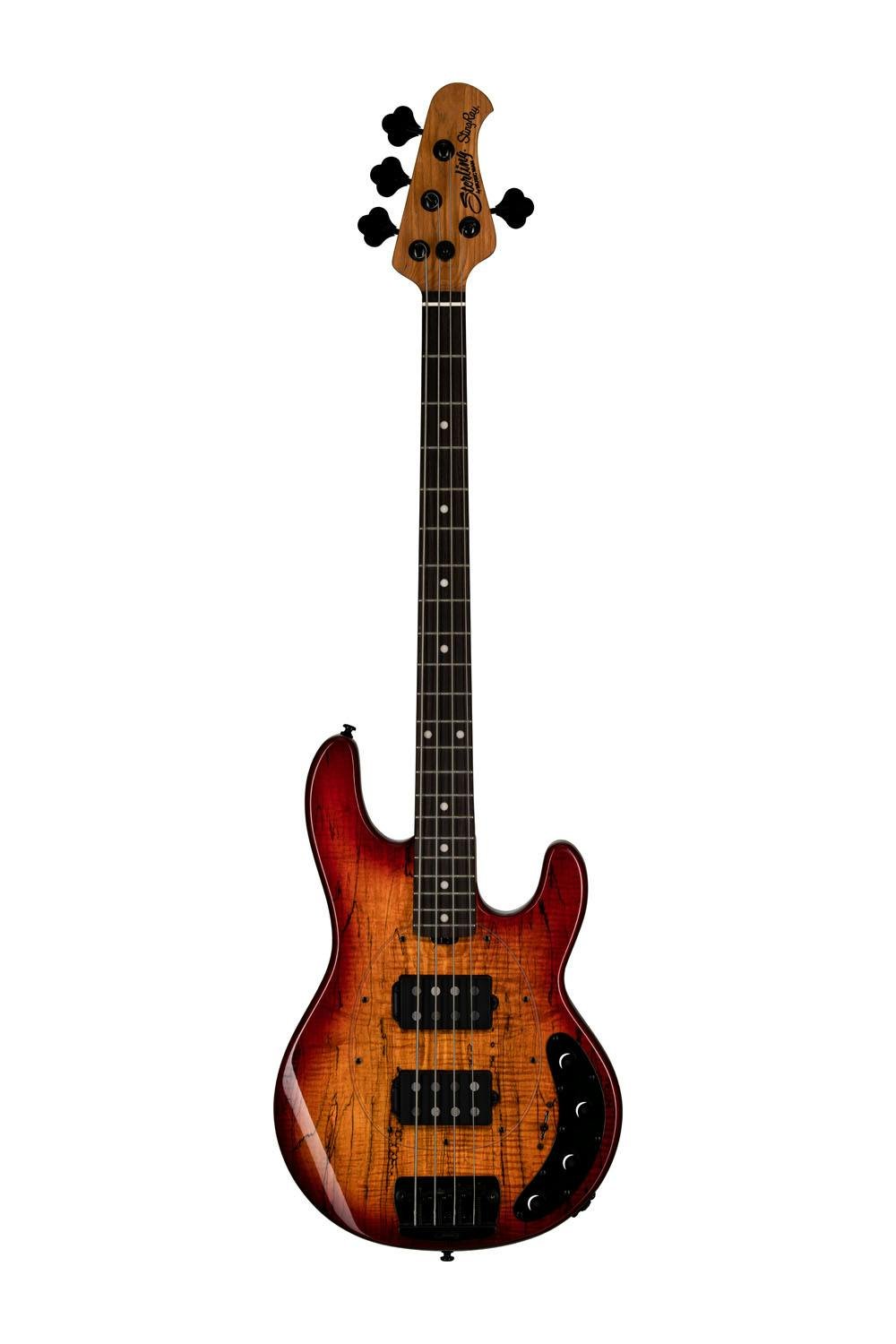 Sterling by Music Man Stingray RAY34 HH Bass Guitar in Blood Orange Burst - RAY34HHSMBOBR2-ST-RAY34HHSM-BOB-R2-FRONT-FULL.jpg