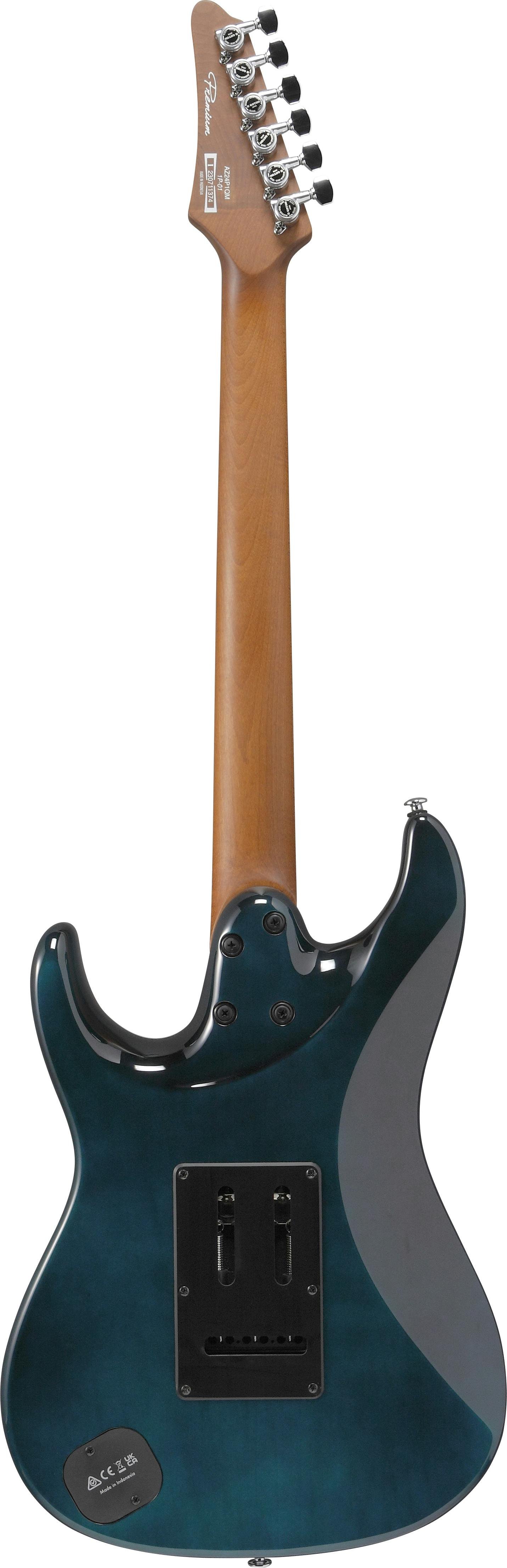 Ibanez AZ24P1QM Premium Electric Guitar in Deep Ocean Blonde