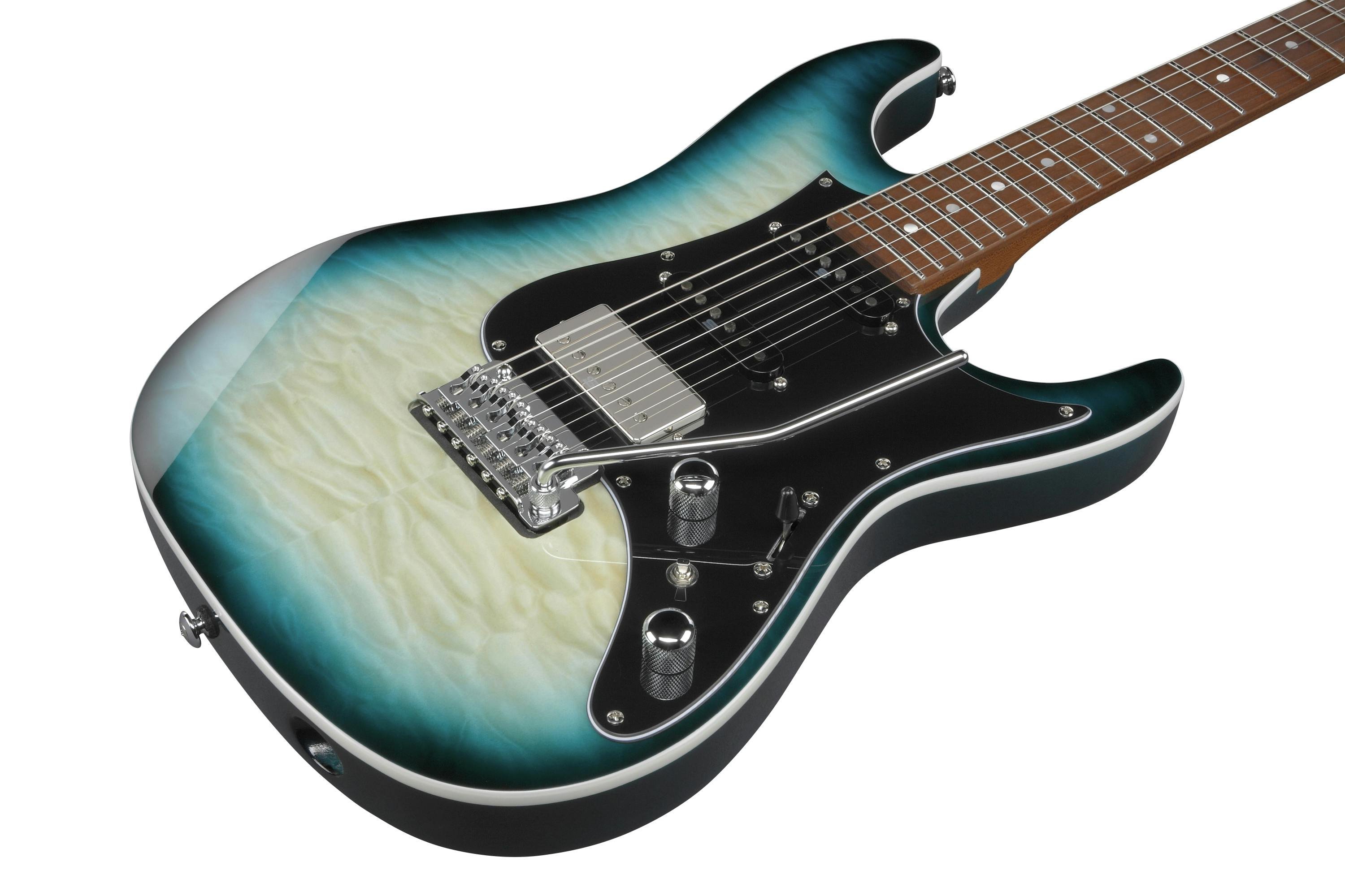 Ibanez AZ24P1QM DOB / AZ Premium アイバニーズ Ibanez AZ24P1QM Premium Electric Guitar in Deep Ocean Blonde