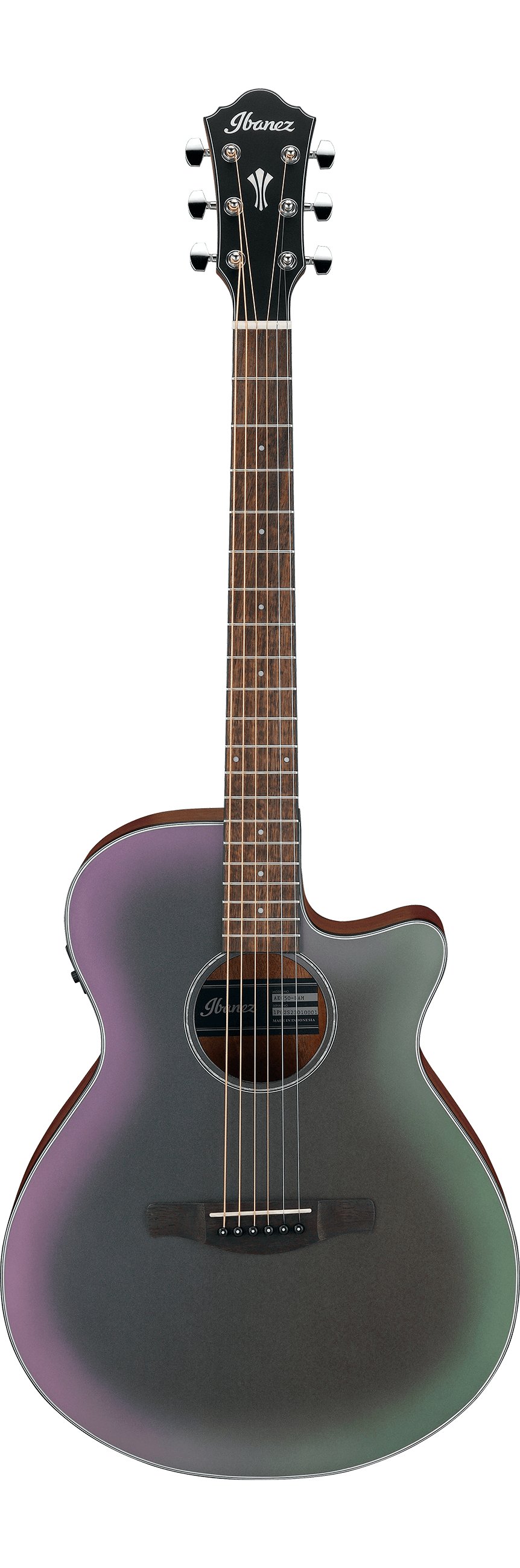 Ibanez AEG50 Acoustic Guitar in Black Aurora Burst Matte - AEG50-BAM-2.jpg