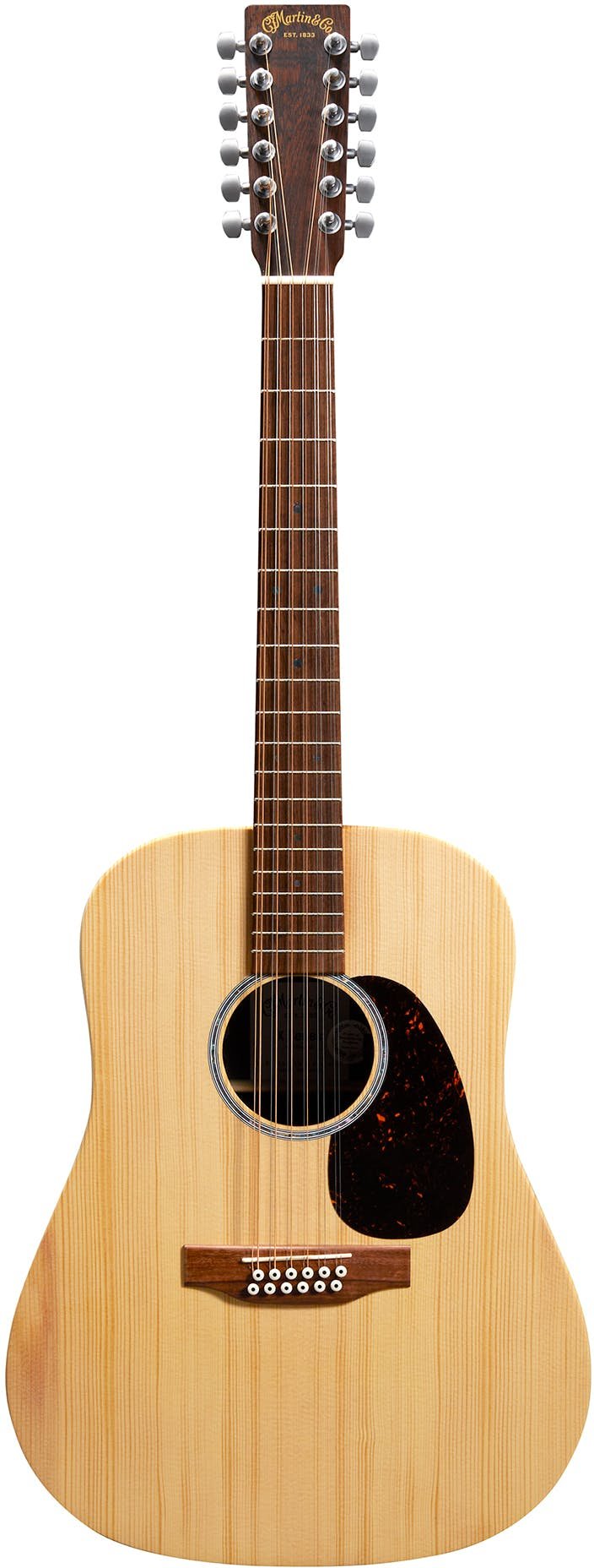 Martin X-Series Remastered D-X2E 12-String Acoustic Guitar with Spruce Top Brazilian HPL B&S - DX2E-BRAZ12-D-X2E_Brazilian-12_Full.jpg