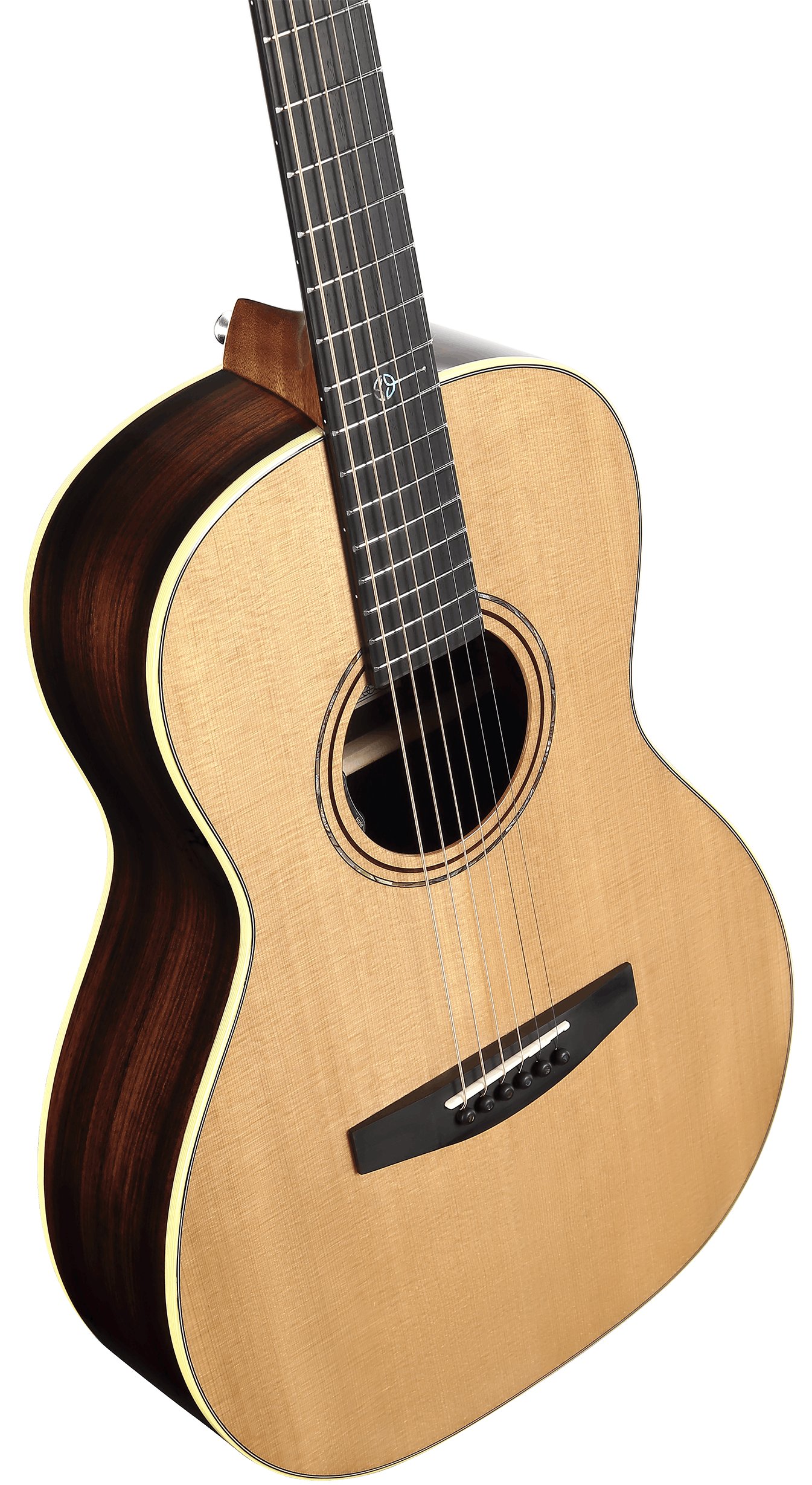 Alvarez Laureate LP70HFE Parlour Electro-Acoustic in Natural - LP70HFE-Alvarez-Laureate-Parlor-Spruce-top-Rosewood-back-Natural-LR-Baggs-HiFi-down.jpg
