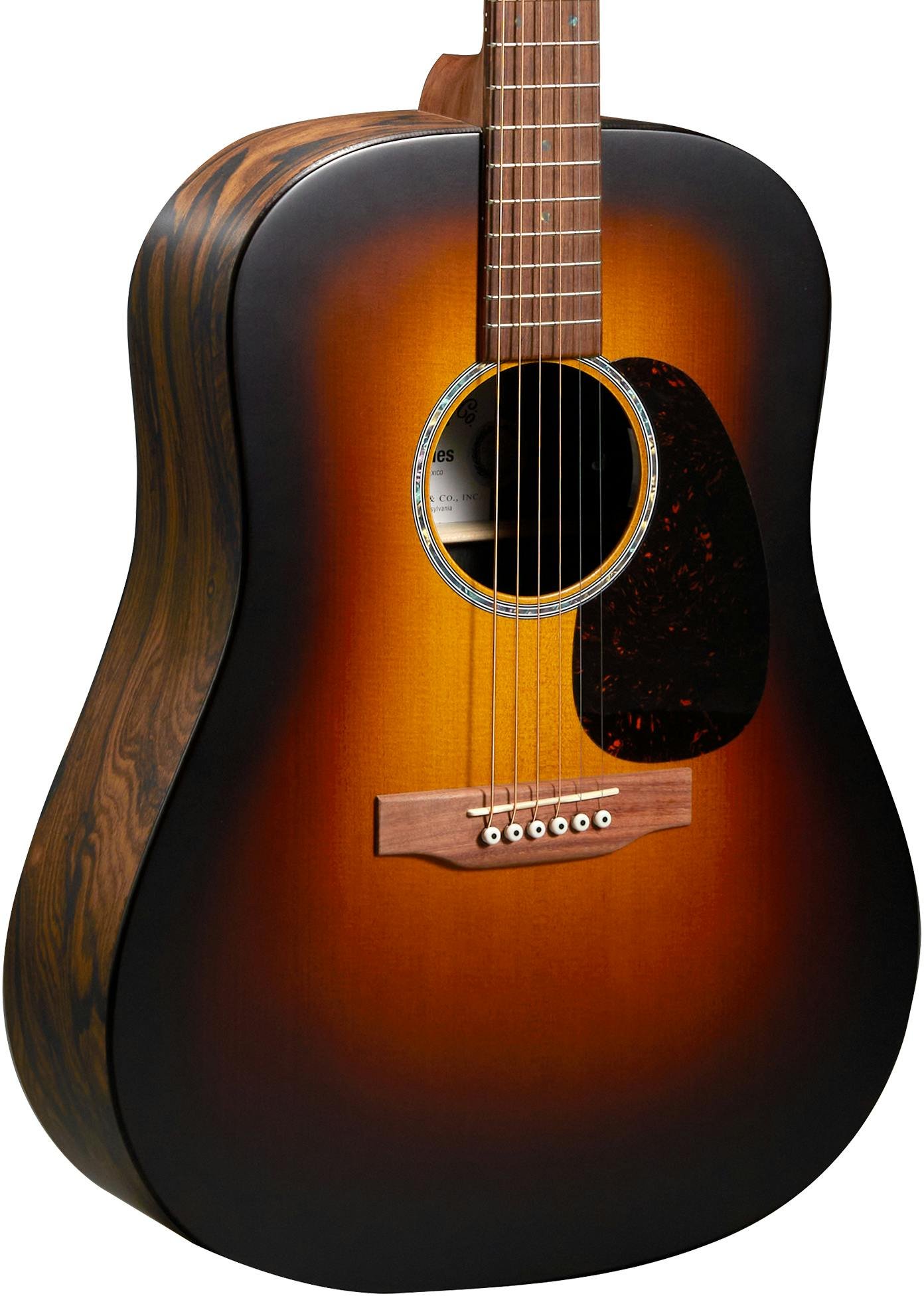 Martin X-Series Remastered D-X2E Acoustic Guitar in Ziricote Burst