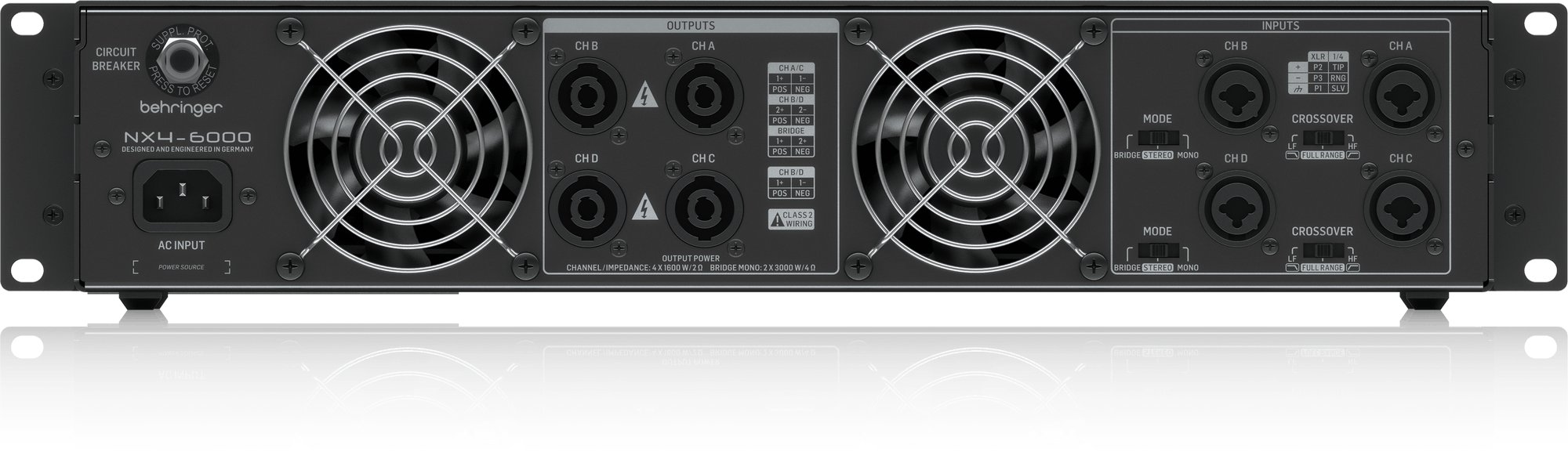 Behringer NX4-6000 6000-Watt Power Amplifier - Andertons Music Co.