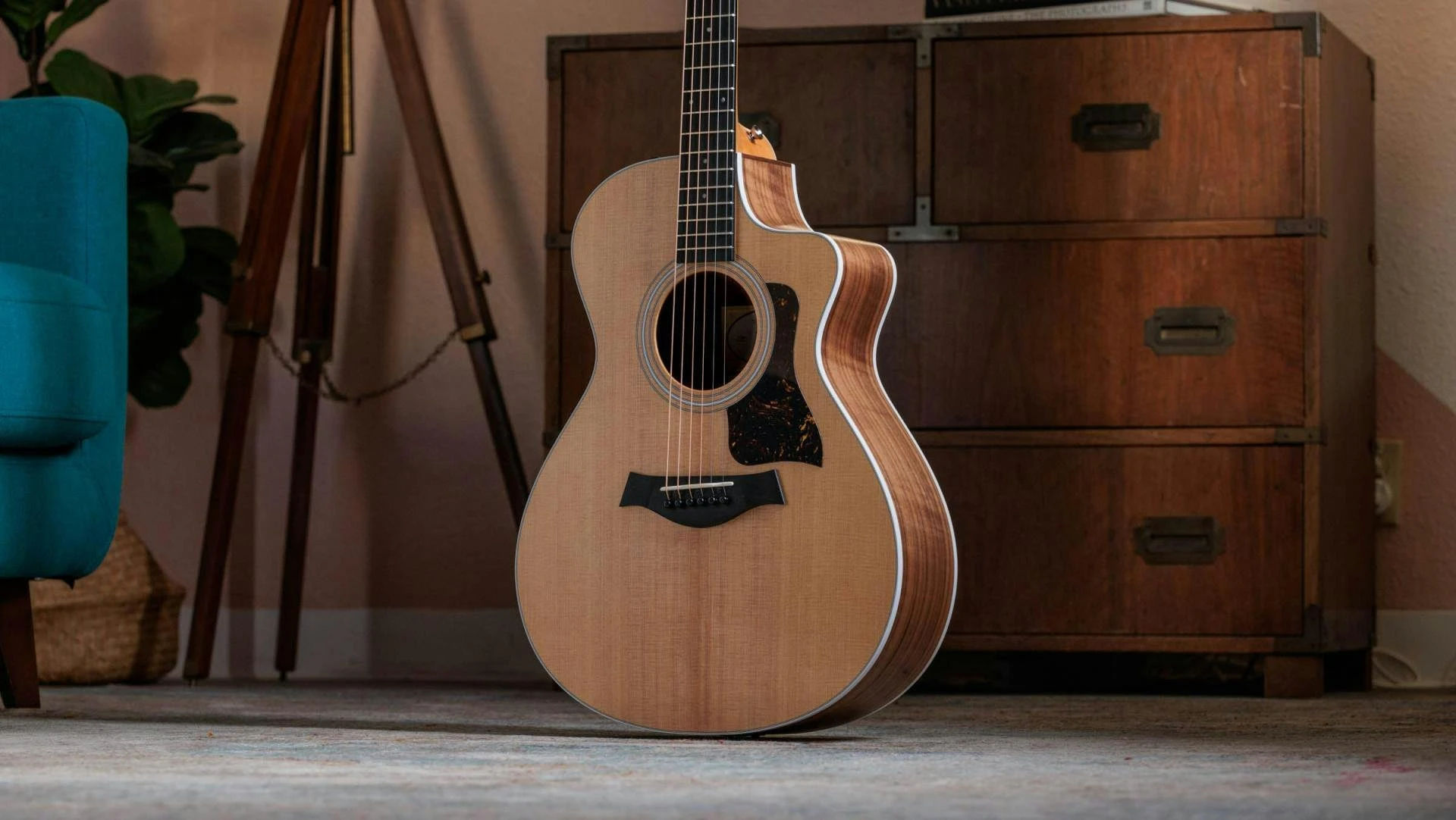 Taylor 212ce Walnut Electro Acoustic in Natural - F204001111007961000-Taylor-212ce-2209013077-gallery-17-2023.jpg