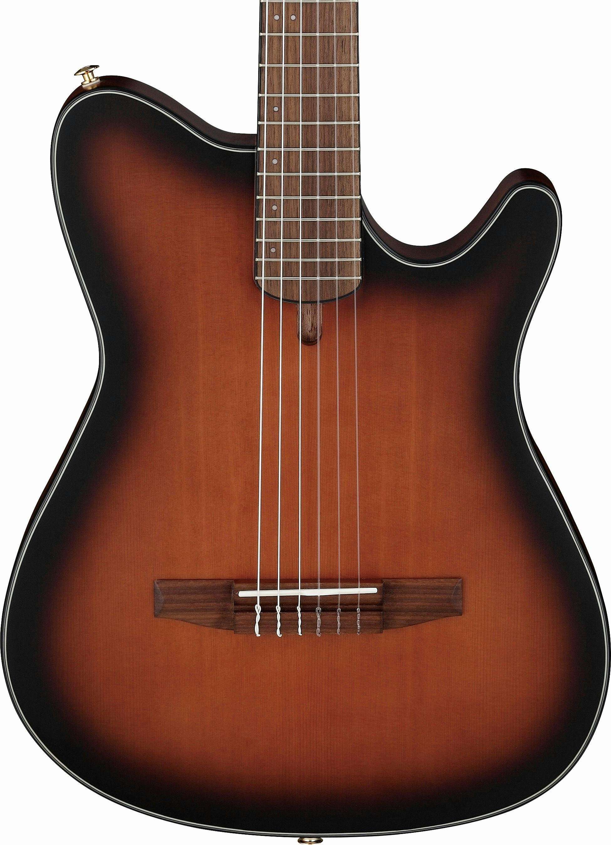 Ibanez FRH10N-BSF Nylon-String Electro Acoustic Guitar in Brown Sunburst Flat - FRH10N-BSF-1.jpg