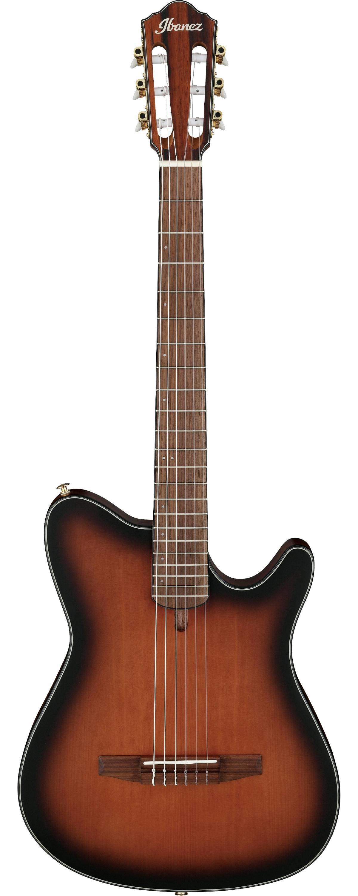 ギター Ibanez FRH10N Ibanez FRH10N-BSF Nylon-String Electro Acoustic Guitar in Brown