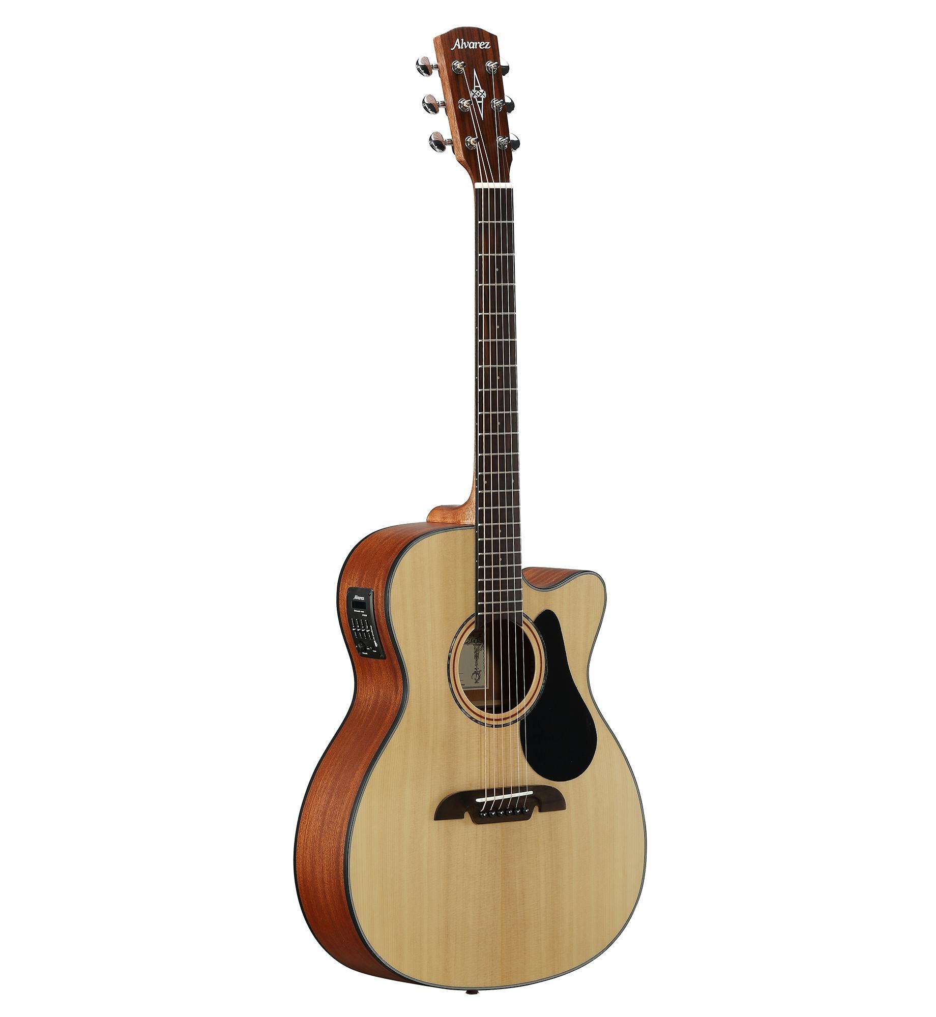 Alvarez Artist AF30CE Folk OM Electro-Acoustic in Natural - 294278-AF30CE-Front-3_4.jpg