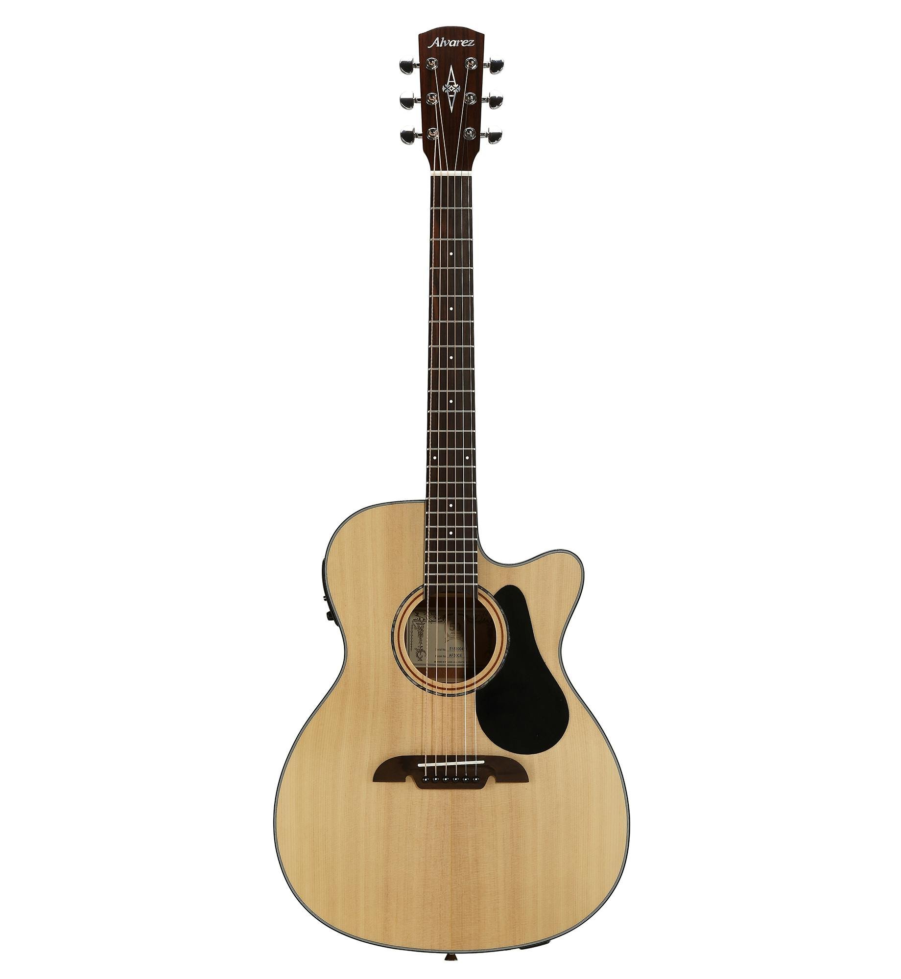 Alvarez Artist AF30CE Folk OM Electro Acoustic in Natural - 294279-AF30CE-Front.jpg