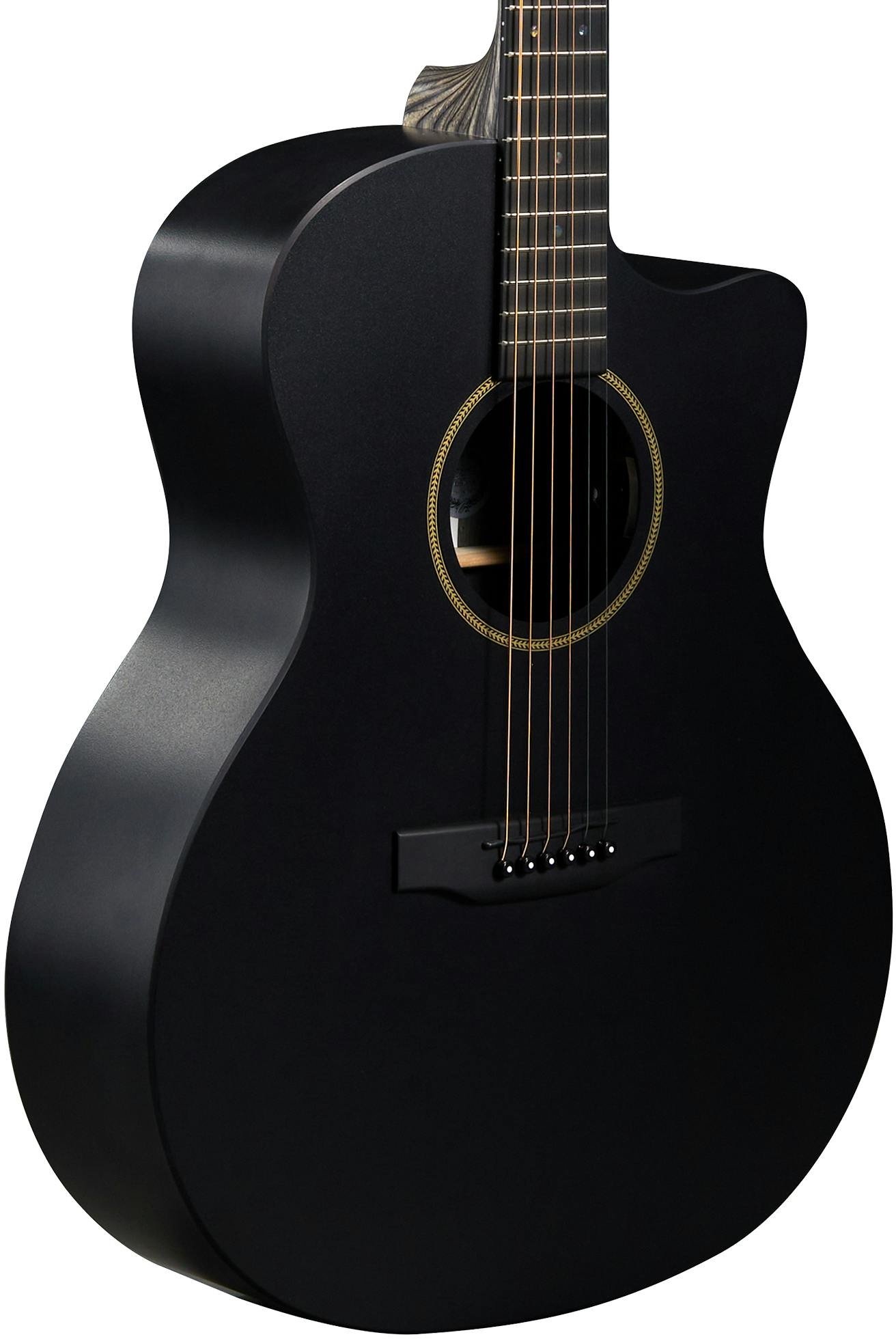 Martin X-Series Remastered GPC-X1E HPL Top Acoustic Guitar in Black - GPCX1E-BLK-GPC-X1E_Black_Front-Cropped.jpg
