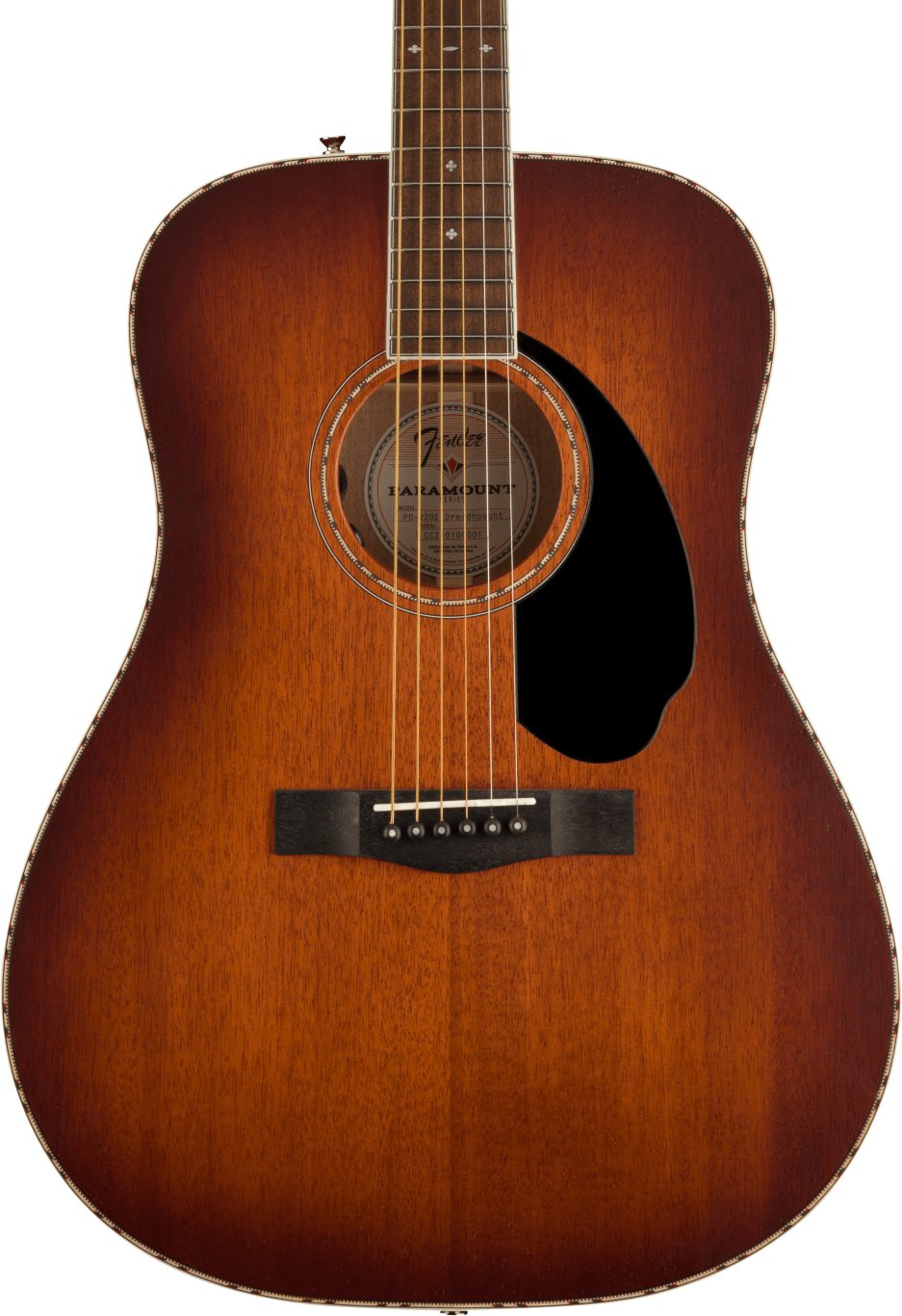 Fender Paramount PD-220E Dreadnought Electro-Acoustic in Aged Cognac Burst - 0970310337-1.jpg