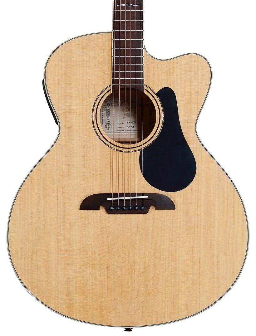 Alvarez Artist AJ80CE Jumbo Electro-Acoustic in Natural with Cutaway - AJ80CESPB-Alvarez-Artist-Jumbo-Cutaway-Spruce-top-Maple-back-Natural-LR-Baggs-SPB-Hero.jpg
