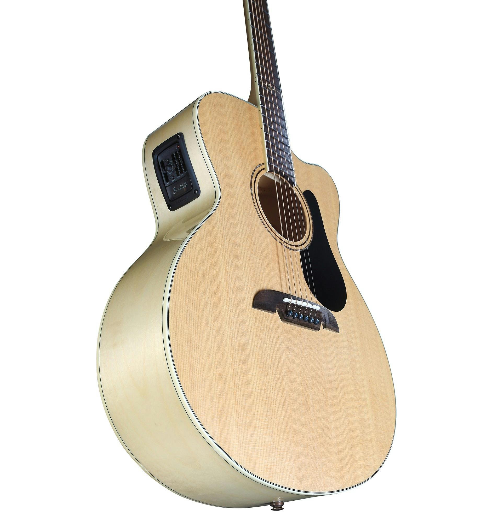 Alvarez Artist AJ80CE Jumbo Electro-Acoustic in Natural with Cutaway - AJ80CESPB-Alvarez-Artist-Jumbo-Cutaway-Spruce-top-Maple-back-Natural-LR-Baggs-SPB-Up.jpg