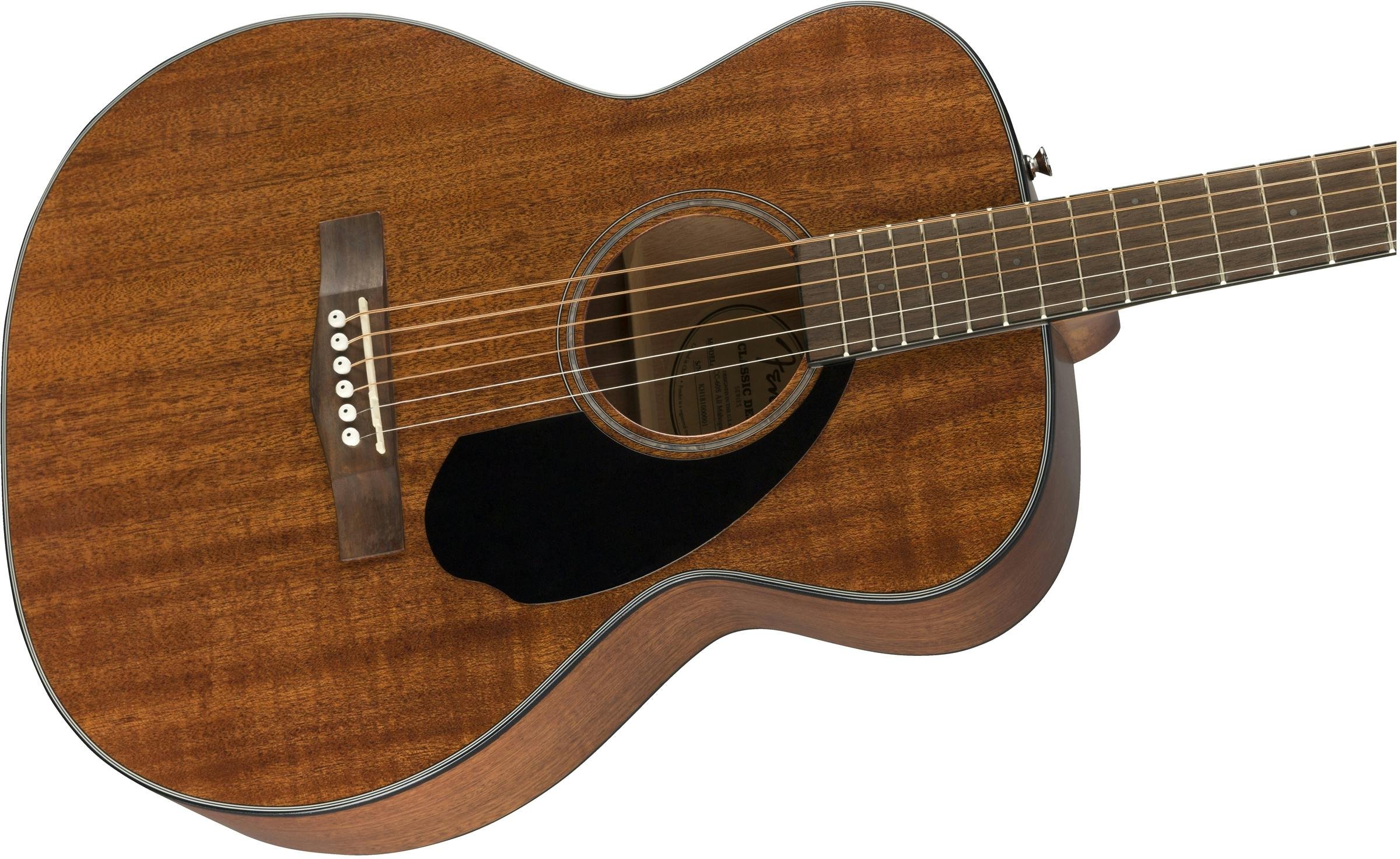 Fender CC-60S Concert Sized All-Mahogany Acoustic Guitar in