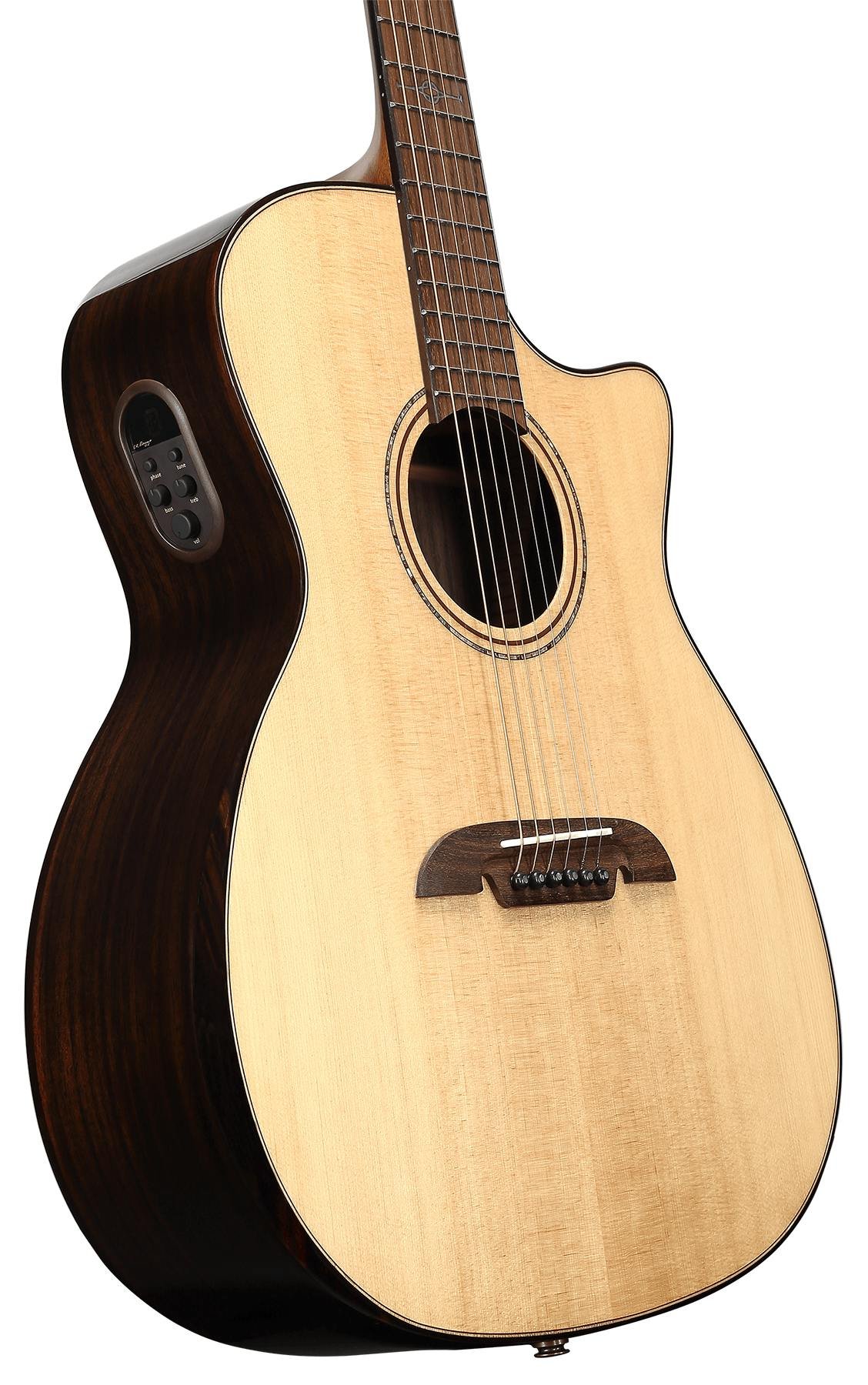 Alvarez Artist Elite AEG70CE Grand Auditorium Electro-Acoustic in Natural with Cutaway - AEG70CESPBAR-Alvarez-Artist-Elite-Grand-Auditorium-Cutaway-Bevel-Spruce-top-Rosewood-back-Natural-LR-Baggs-SPB-Side.jpg
