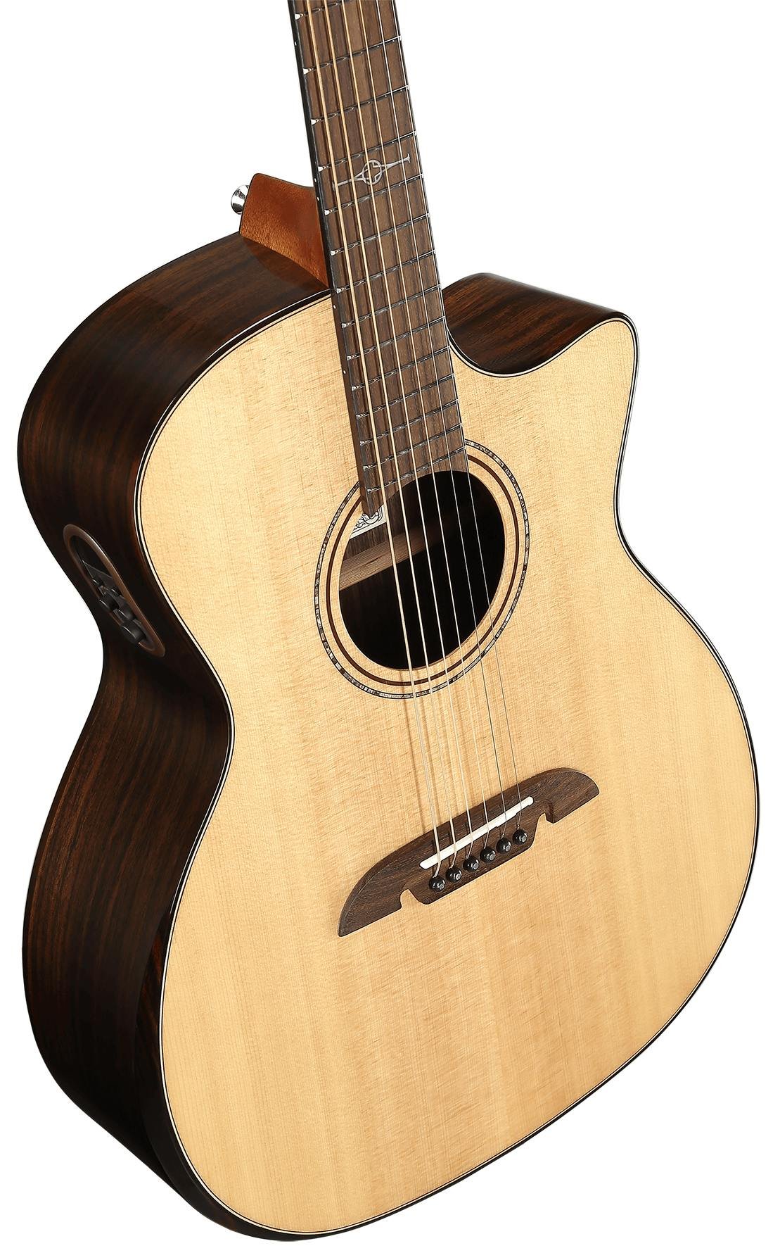 Alvarez Artist Elite AEG70CE Grand Auditorium Electro-Acoustic in Natural with Cutaway - AEG70CESPBAR-Alvarez-Artist-Elite-Grand-Auditorium-Cutaway-Bevel-Spruce-top-Rosewood-back-Natural-LR-Baggs-SPB-Down.jpg