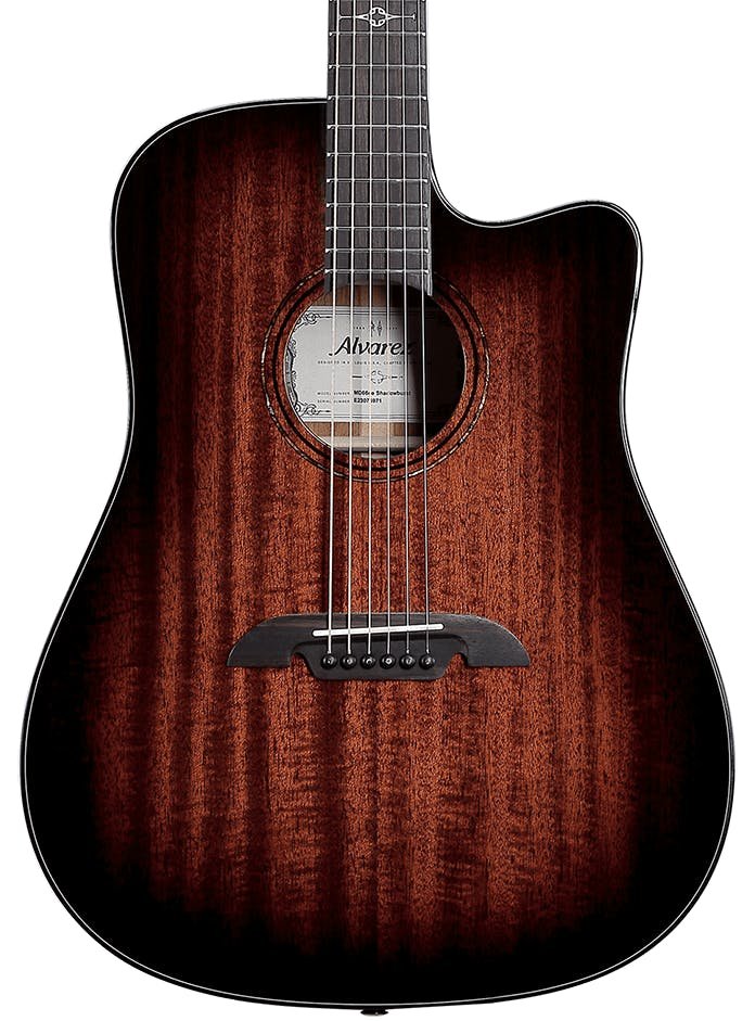Alvarez Masterworks MD66CE Dreadnought Electro-Acoustic in Shadowburst with Cutaway - MD66CEHFSHB-1.jpg