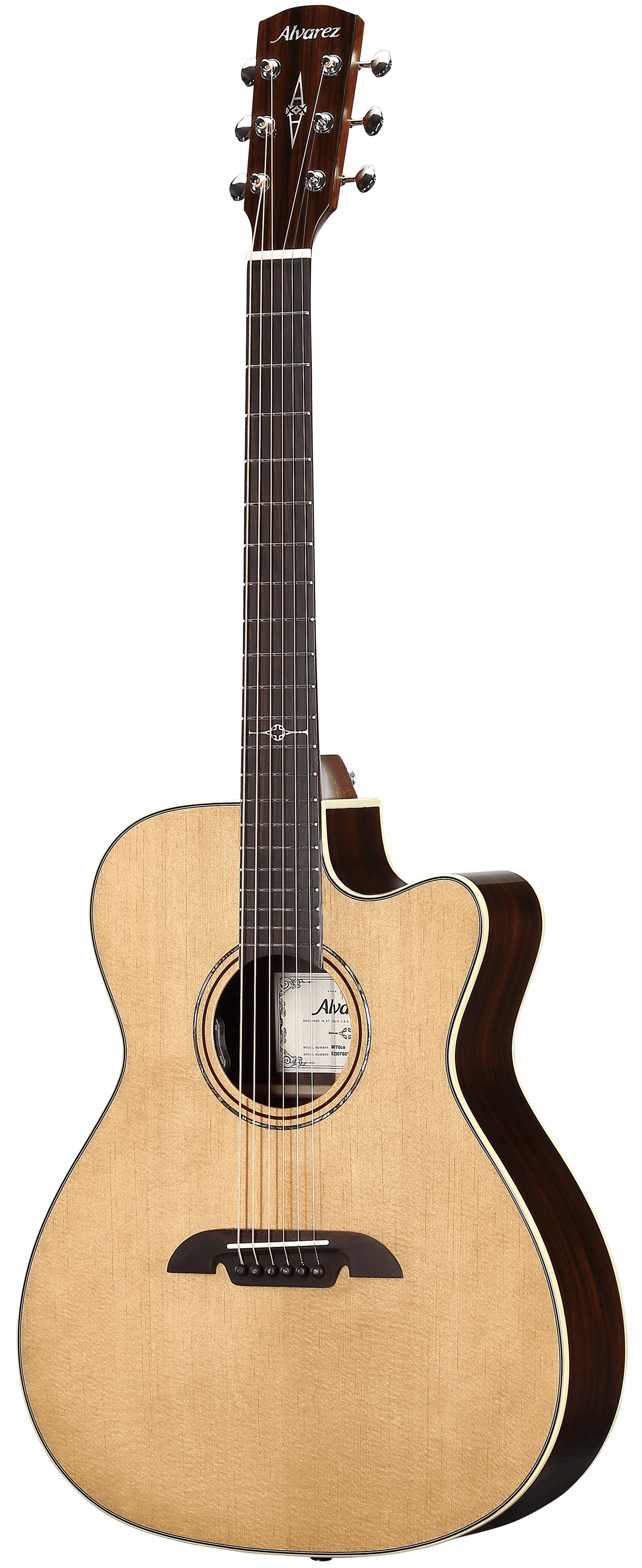 Alvarez Masterworks MF70CE Folk OM Electro-Acoustic in Natural - MF70CEHF-4.jpg