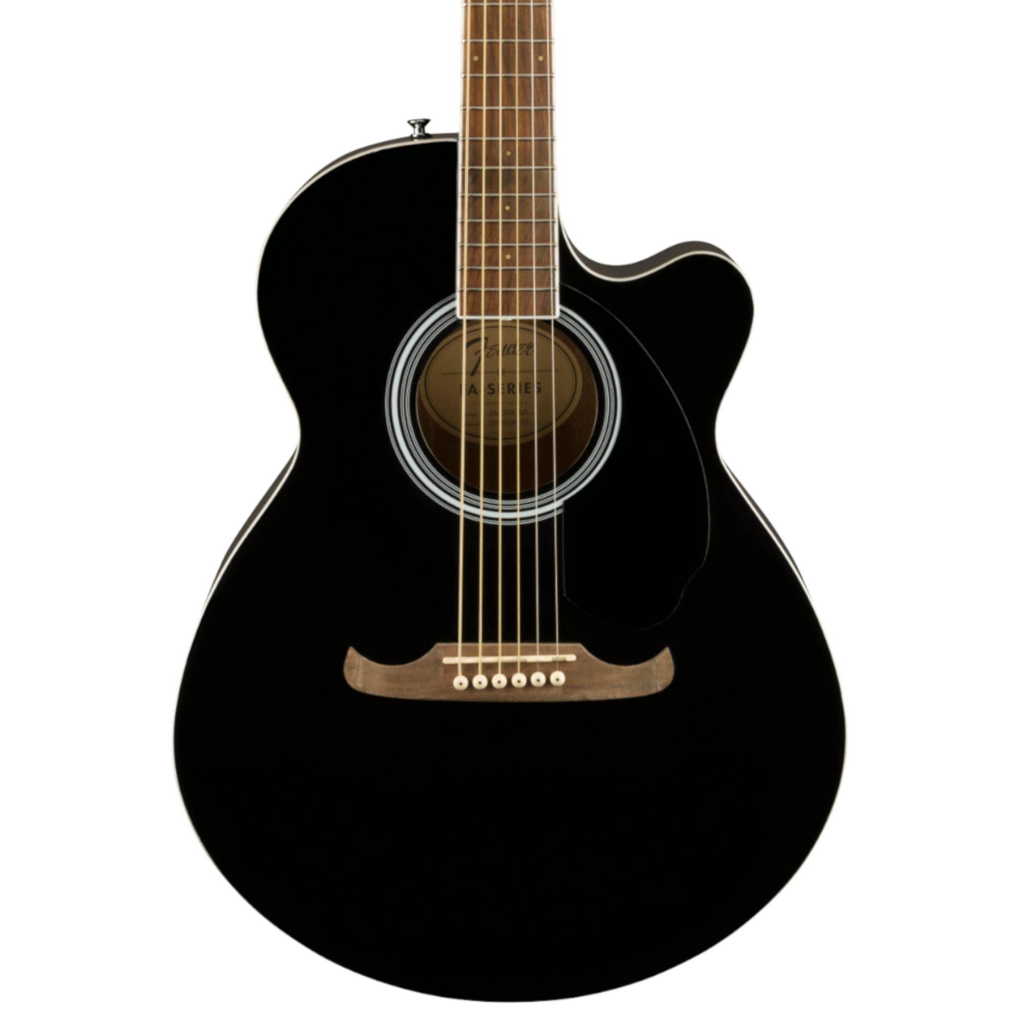 Fender FA-135CE Concert Electro Acoustic Guitar in Black - 453428-fender FA 135 black.jpg