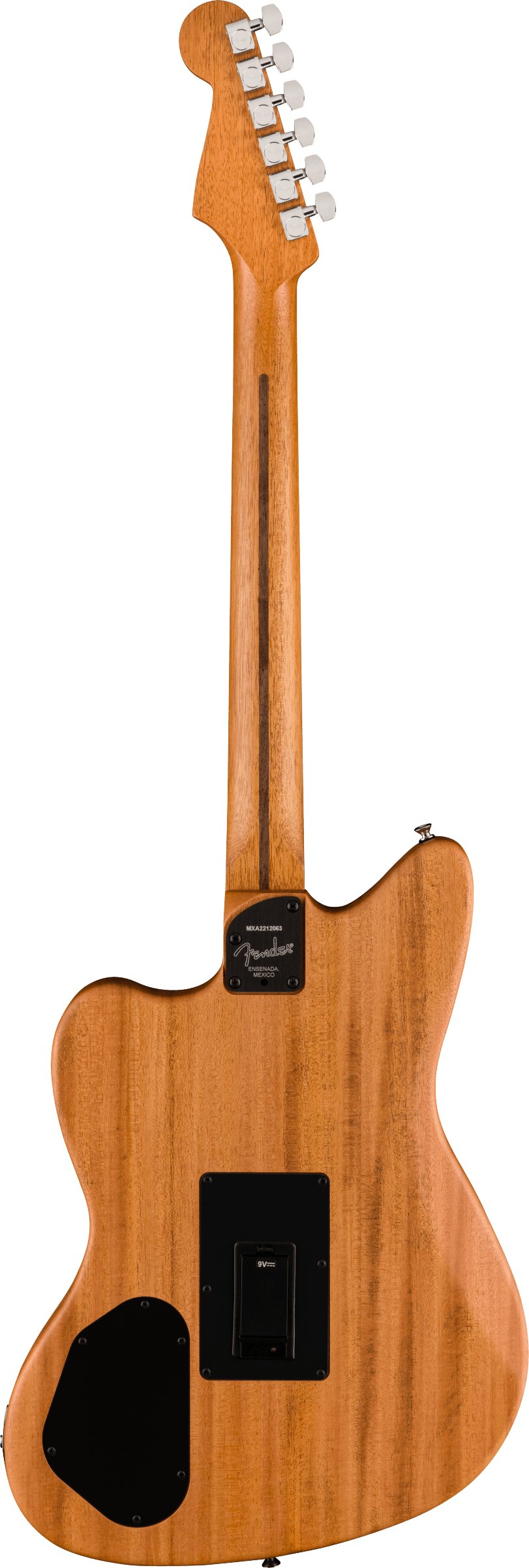 Fender Acoustasonic Player Jazzmaster Acoustic/Electric Guitar in Antique Olive - 537039-Fender-Acoustasonic-Player-Jazzmaster-Antique-Olive-Back.jpg