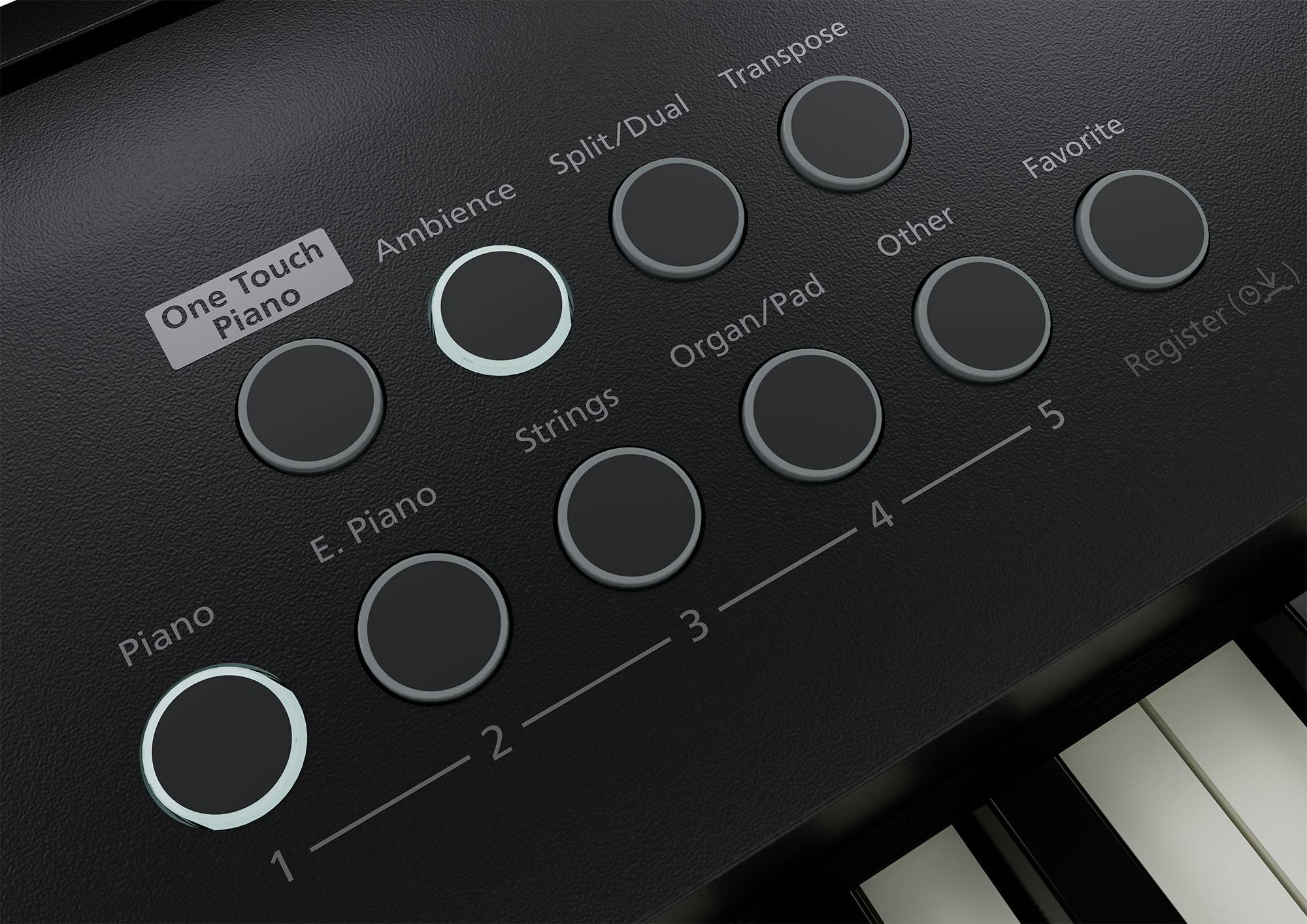Roland FP-E50 Digital Portable Piano in Black - FP-E50-BK-FP-E50_PANEL_CLOSE_UP3.jpg