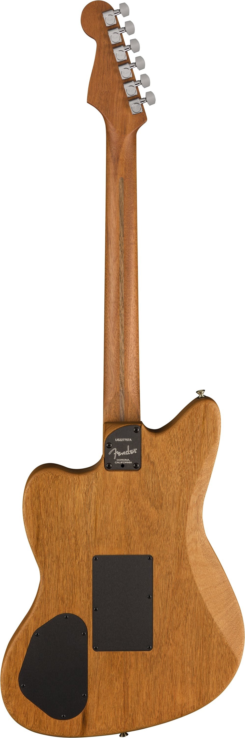 Fender Acoustasonic Jazzmaster All-Mahogany Guitar in Bourbon