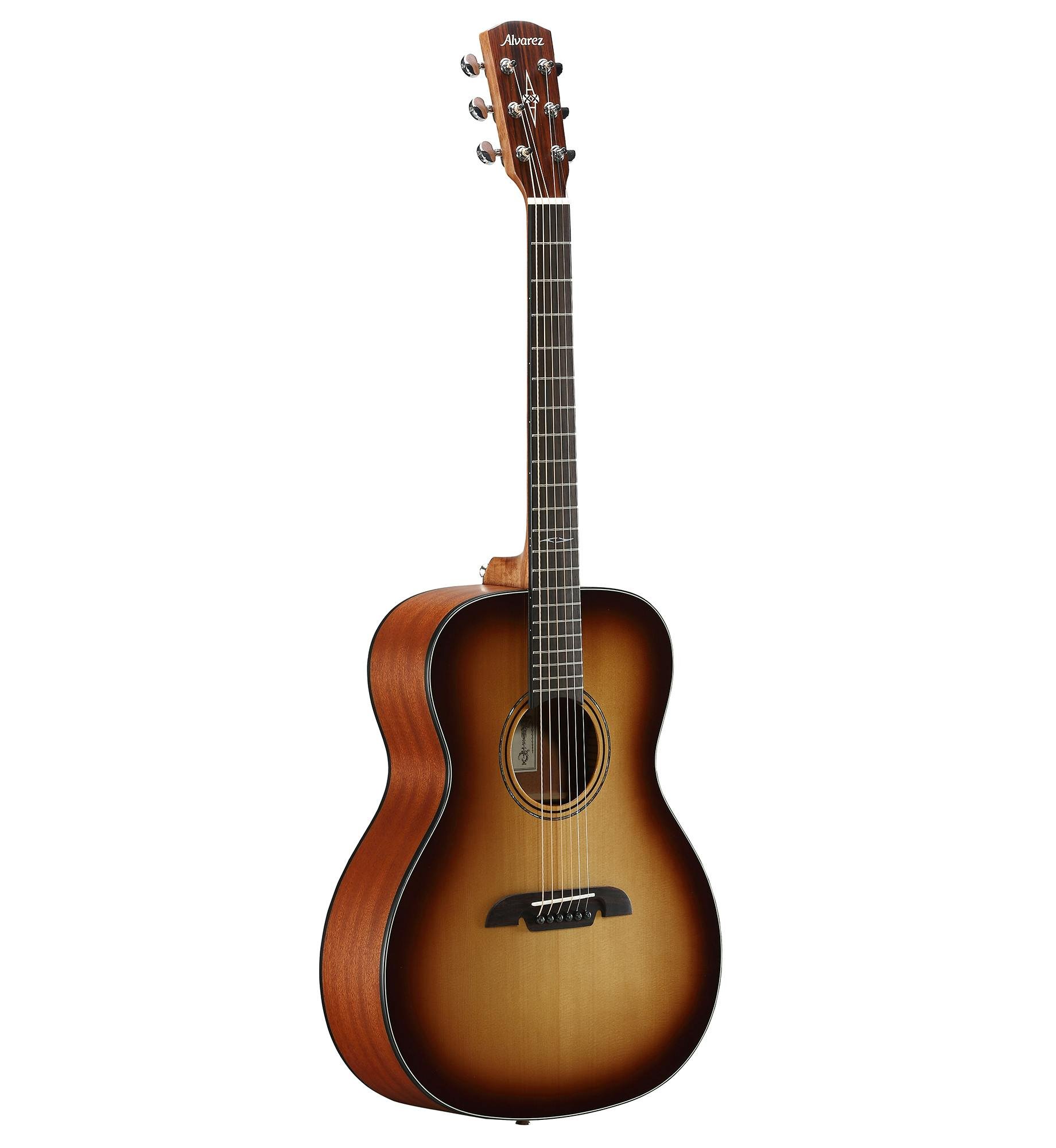 Alvarez Artist AF60 Folk OM Acoustic Guitar in Shadowburst - 294223-AF60SHB-Front-3_4.jpg