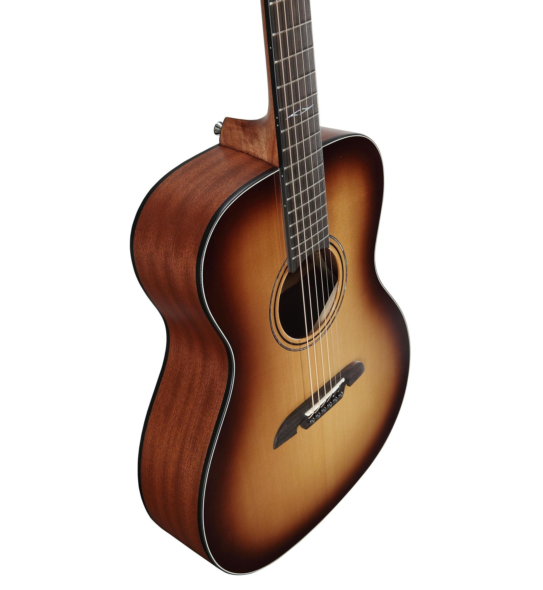 Alvarez Artist AF60 Folk OM Acoustic Guitar in Shadowburst - 294227-AF60SHB-T-Down.jpg