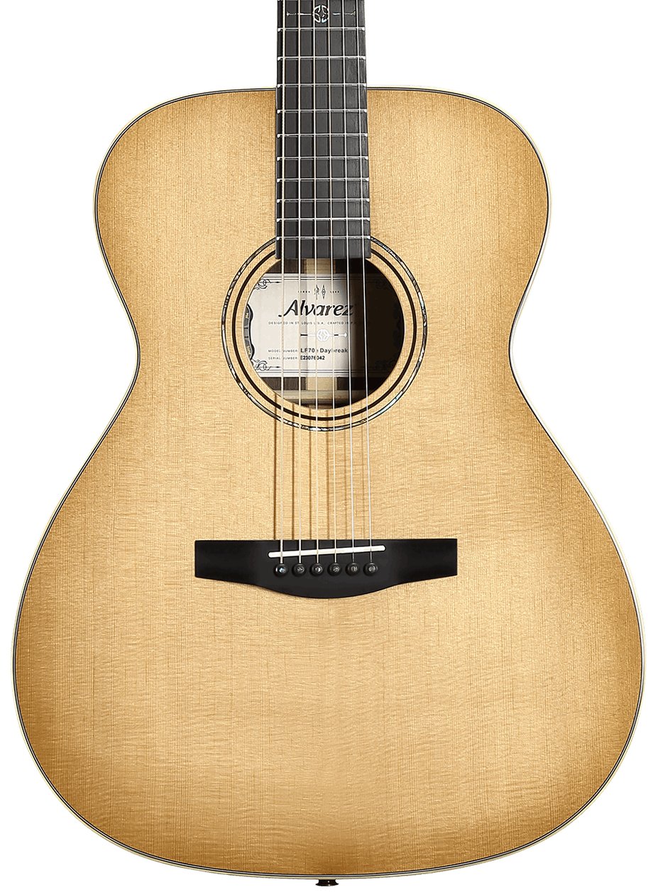 Alvarez Laureate LF70E Folk OM Electro-Acoustic in Daybreak - LF70EHFDB-Alvarez-Laureate-Folk-OM-Spruce-top-Rosewood-back-Daybreak-LR-Baggs-HiFi-Hero.jpg