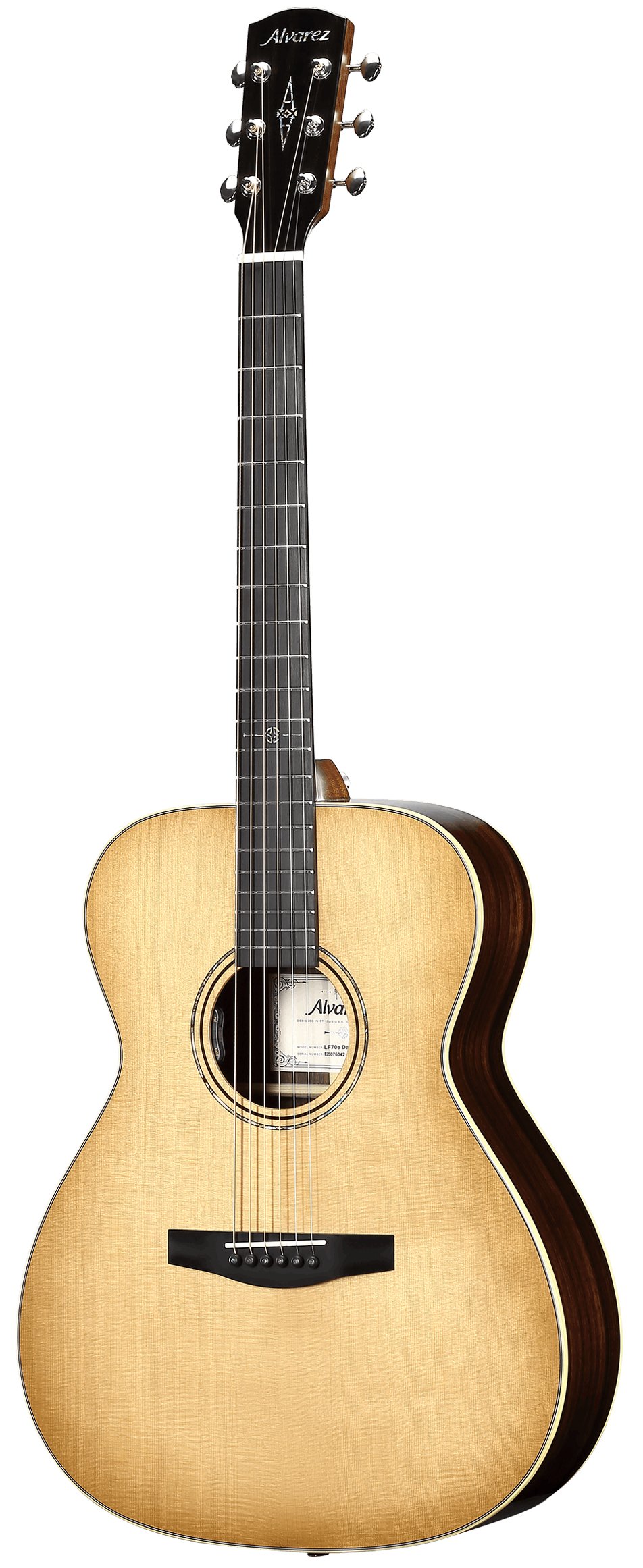 Alvarez Laureate LF70E Folk OM Electro Acoustic in Daybreak - LF70EHFDB-Alvarez-Laureate-Folk-OM-Spruce-top-Rosewood-back-Daybreak-LR-Baggs-HiFi-Right.jpg